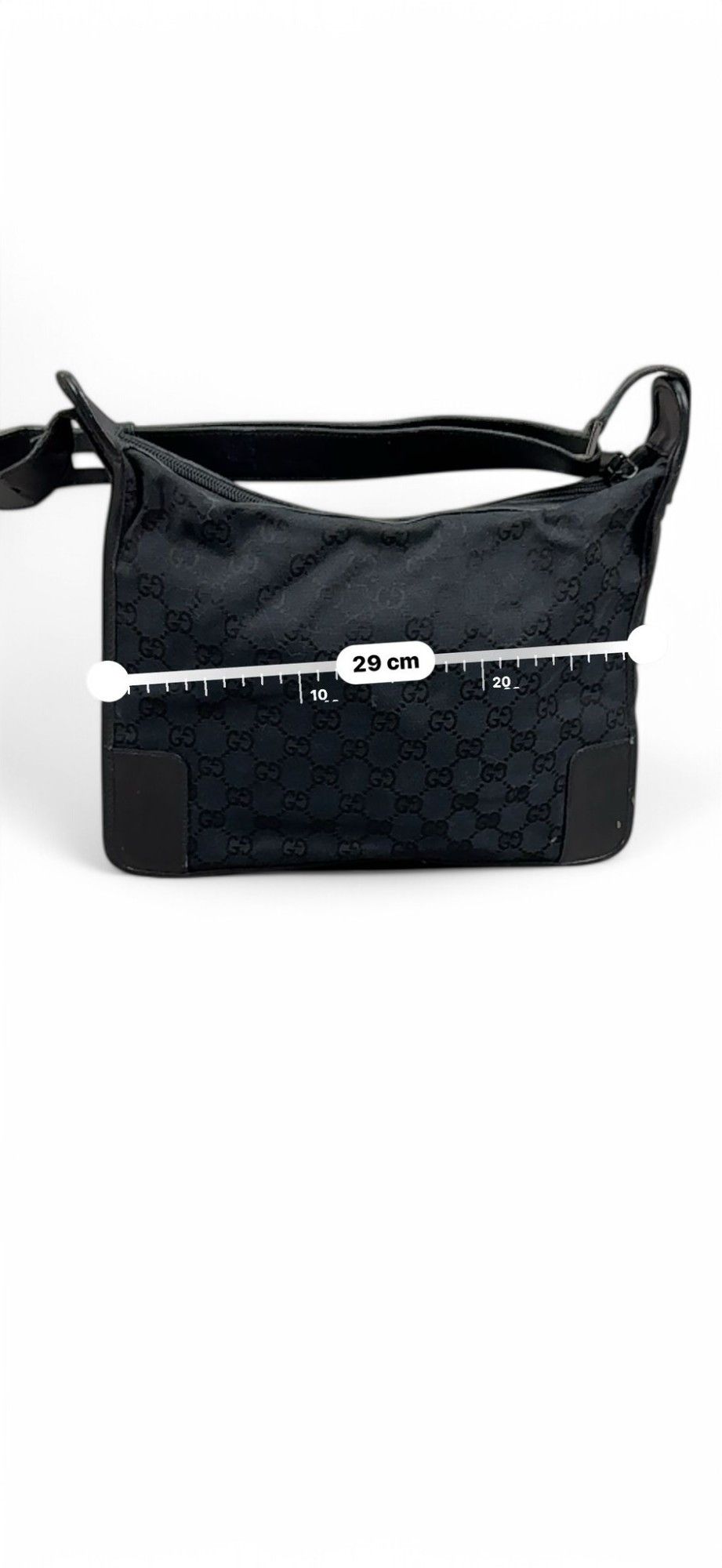 Gucci Gucci - Hobo Leather Handbag Shoulder Bag Monogram Black Size ONE SIZE - 6 Thumbnail