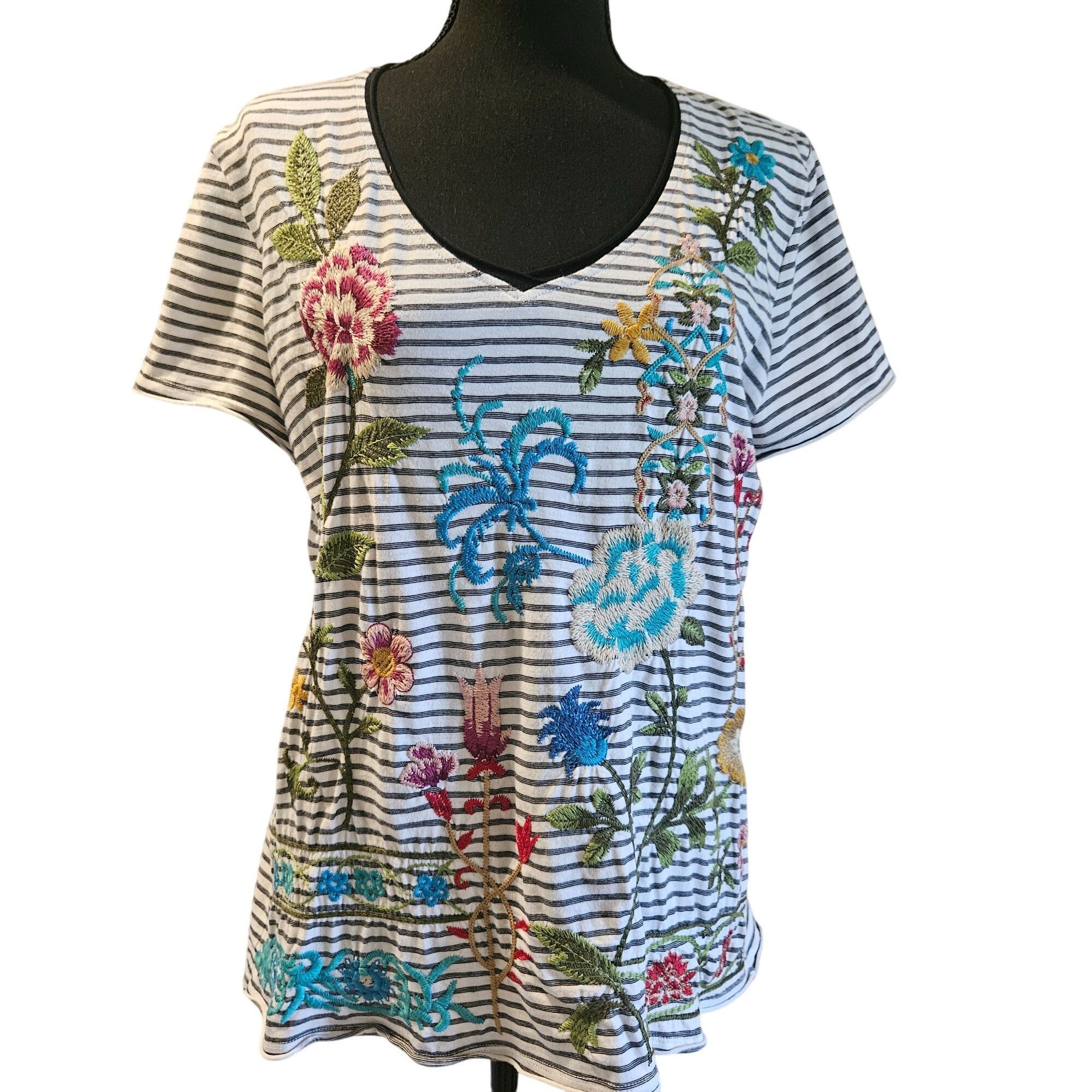 Johnny Was Johnny Was Women Top S Coastal Boho Chic Artisanal Cottage C Size S / US 4 / IT 40 - 4 Thumbnail