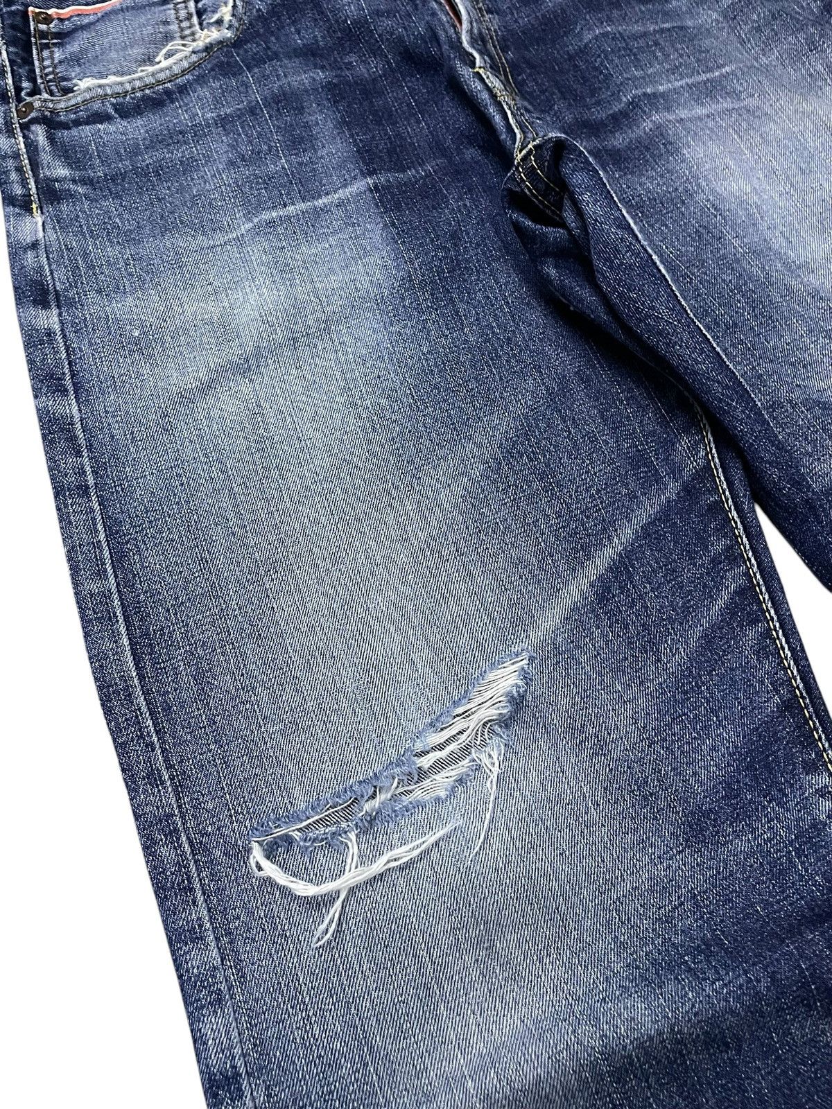 Edwin Rare Edwin 505 Z Selvedge Buckle Back Baggy Loose Jeans Size US 34 / EU 50 - 12 Thumbnail