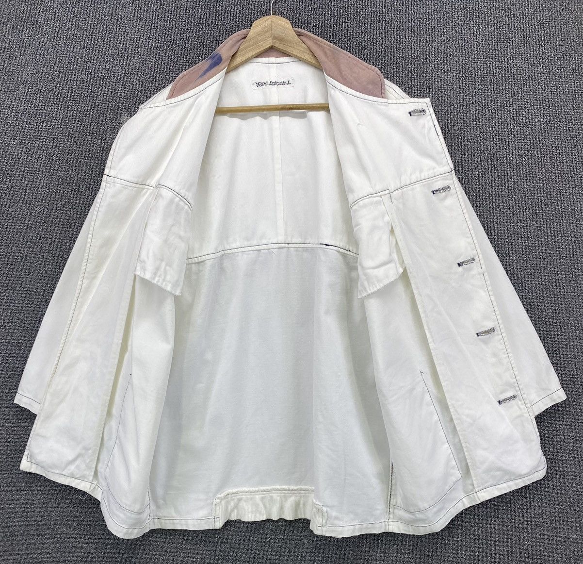 Kansai Yamamoto Vintage 90 Kansai Yamamoto Double Breasted Denim Coat Jacket Size US M / EU 48-50 / 2 - 8 Thumbnail