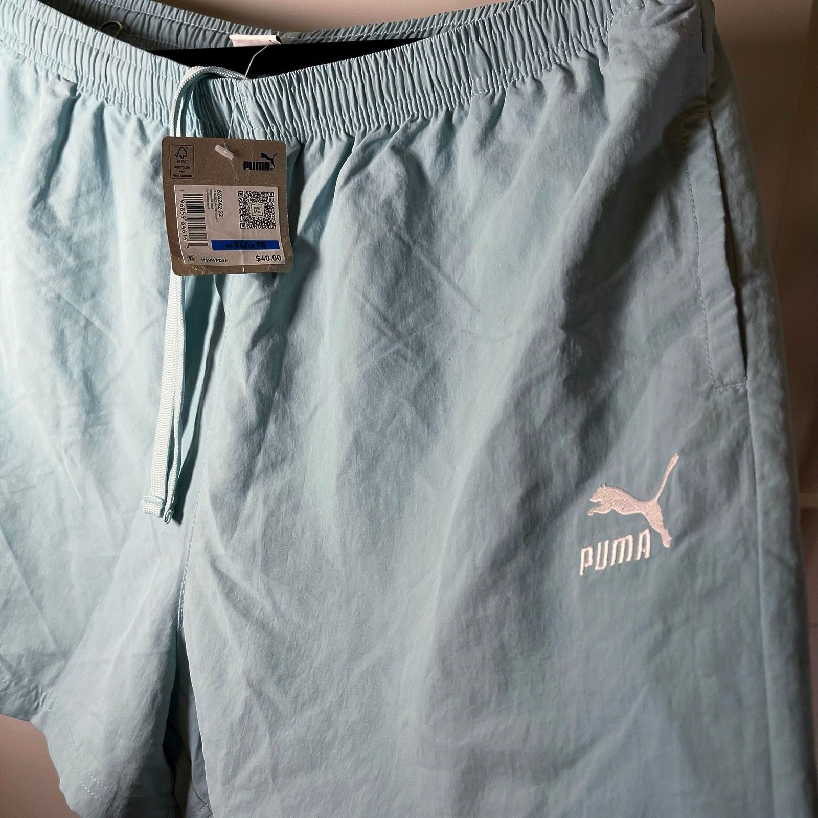 Puma •NWT• Puma lightweight Shorts • Men’s XL in Baby Blue Size US 36 / EU 52 - 1 Thumbnail