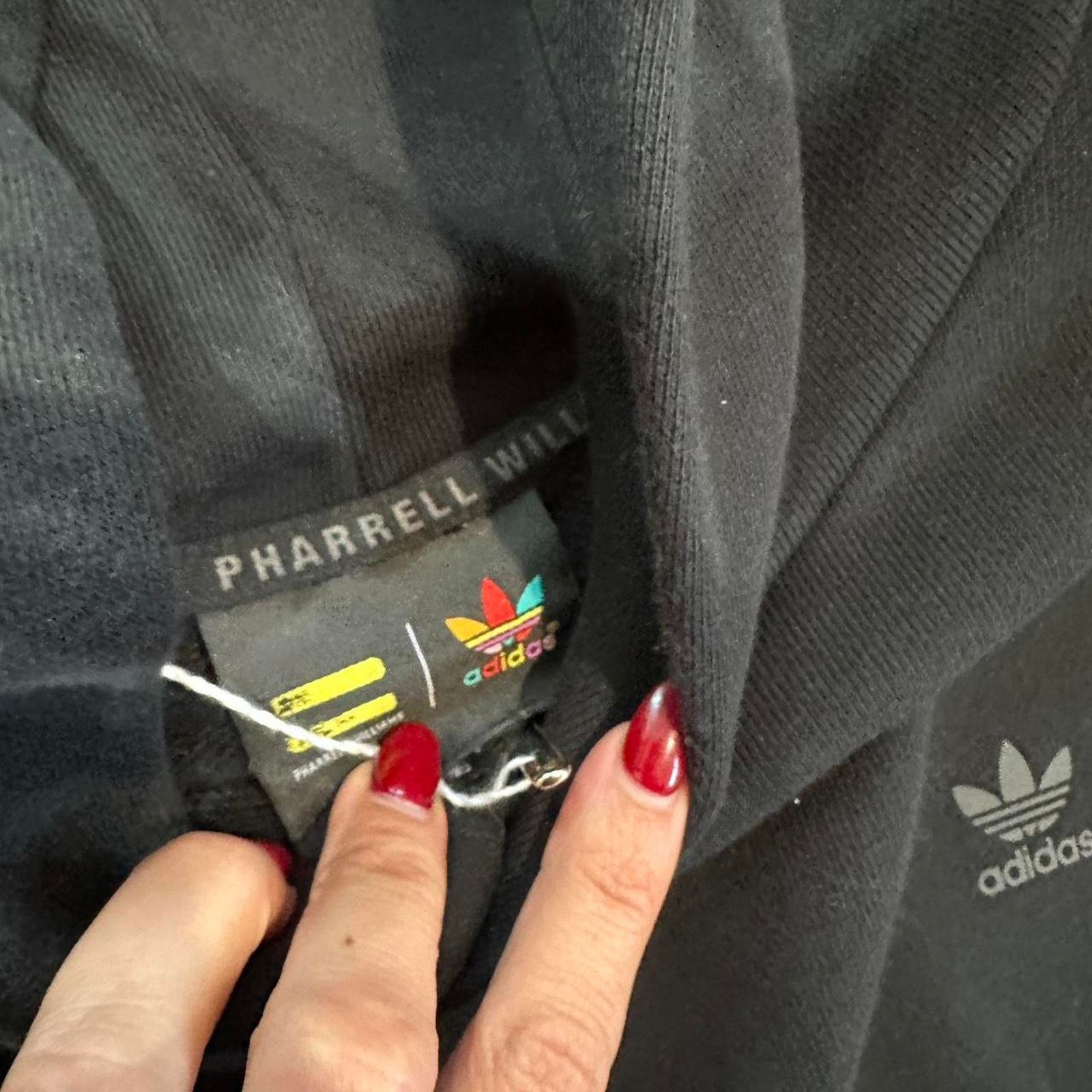 Adidas Adidas x Pharrell Williams Hoodie Black Human Race Collab Size US L / EU 52-54 / 3 - 3 Thumbnail