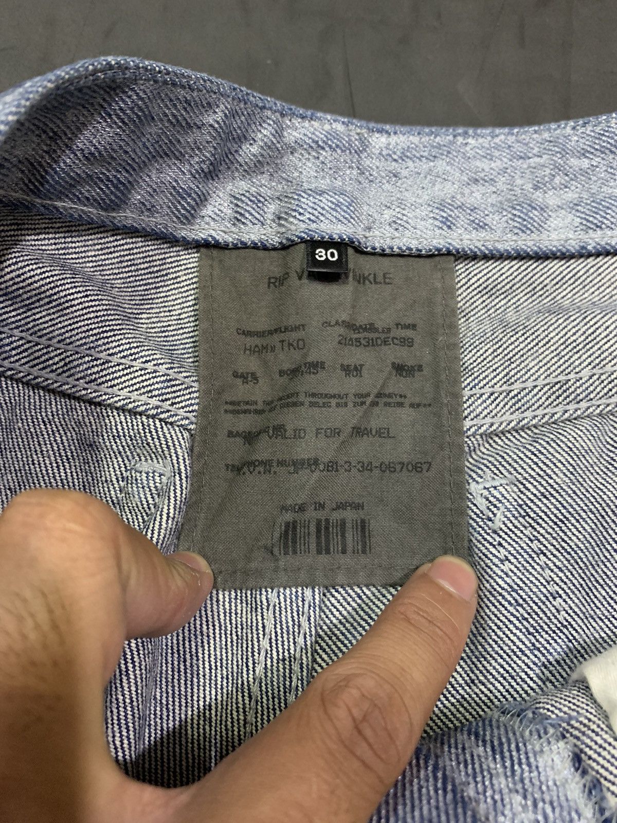 If Six Was Nine × Le Grande Bleu (L.G.B.) × RIPVANWINKLE 🖤BLACFRIDAY🖤Rip van winkle washed jeans Size US 30 / EU 46 - 7 Thumbnail