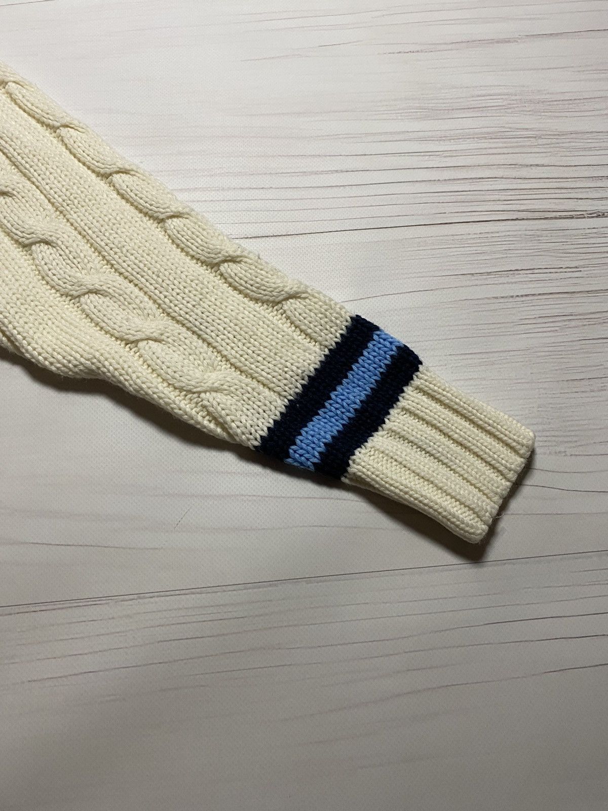 Vintage Vintage GM Sweater V-Neck 80s George Valley Cricket Club Size US M / EU 48-50 / 2 - 10 Thumbnail