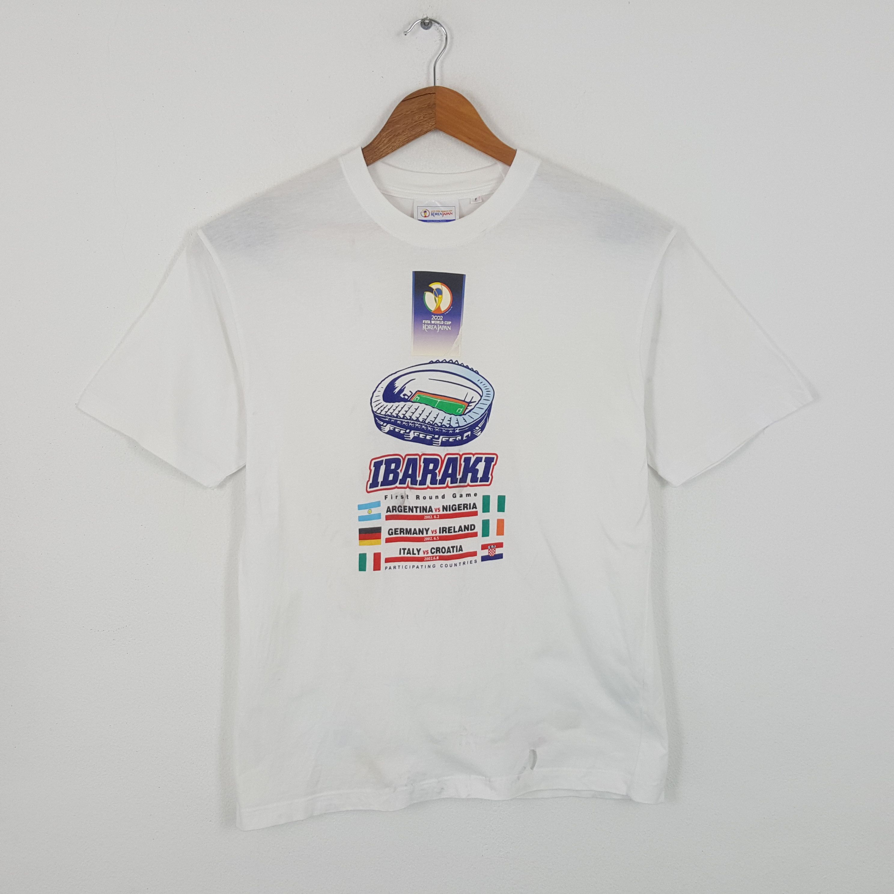 Vintage Vintage 2002 FIFA WORLD CUP KOREA JAPAN Promotion T-Shirts Size US L / EU 52-54 / 3 - 1 Thumbnail