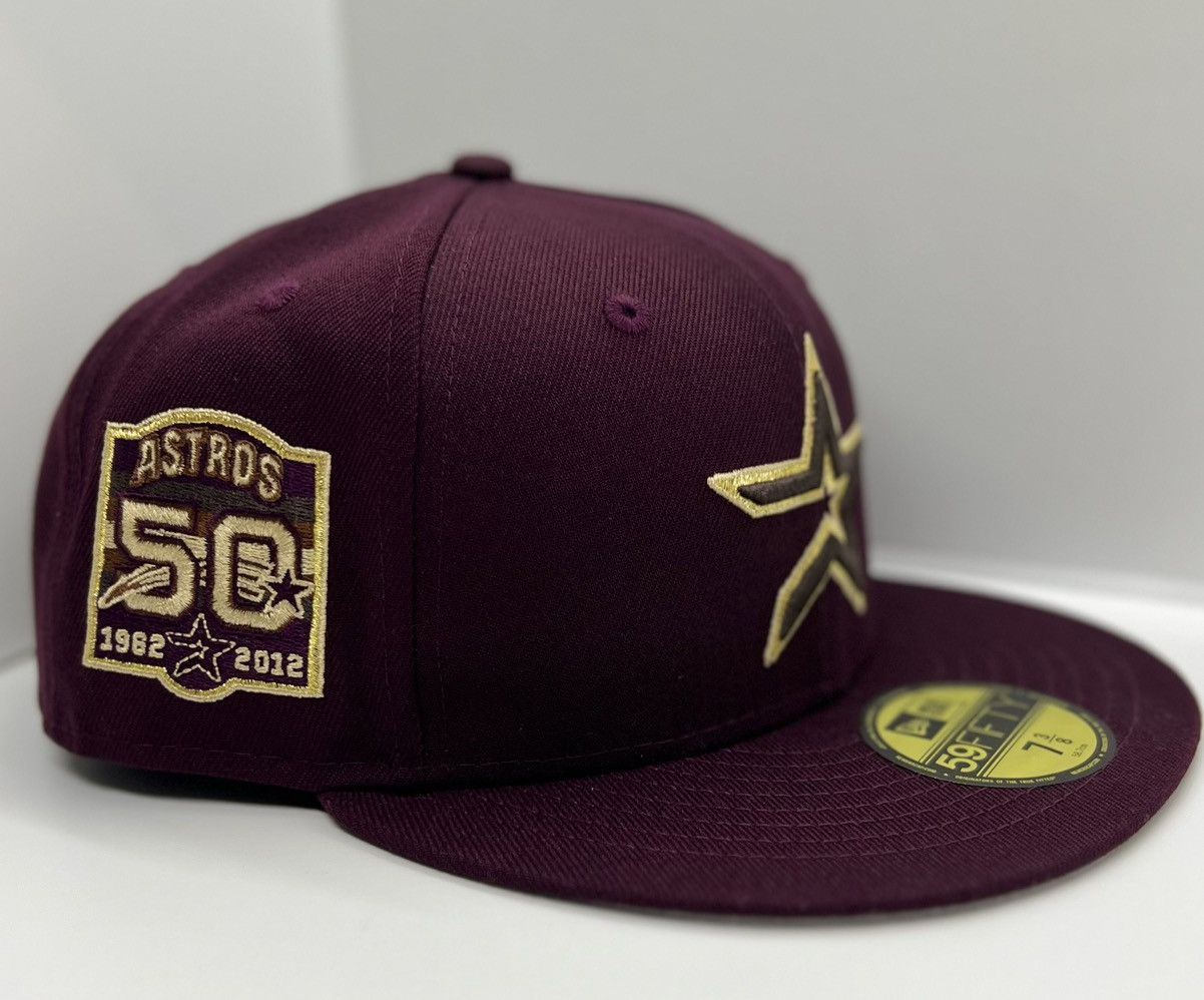 Hat Club × MyFitteds × New Era Houston Astros Metallic Open Star 50th SP New Era 7 5/8 Size ONE SIZE - 1 Thumbnail