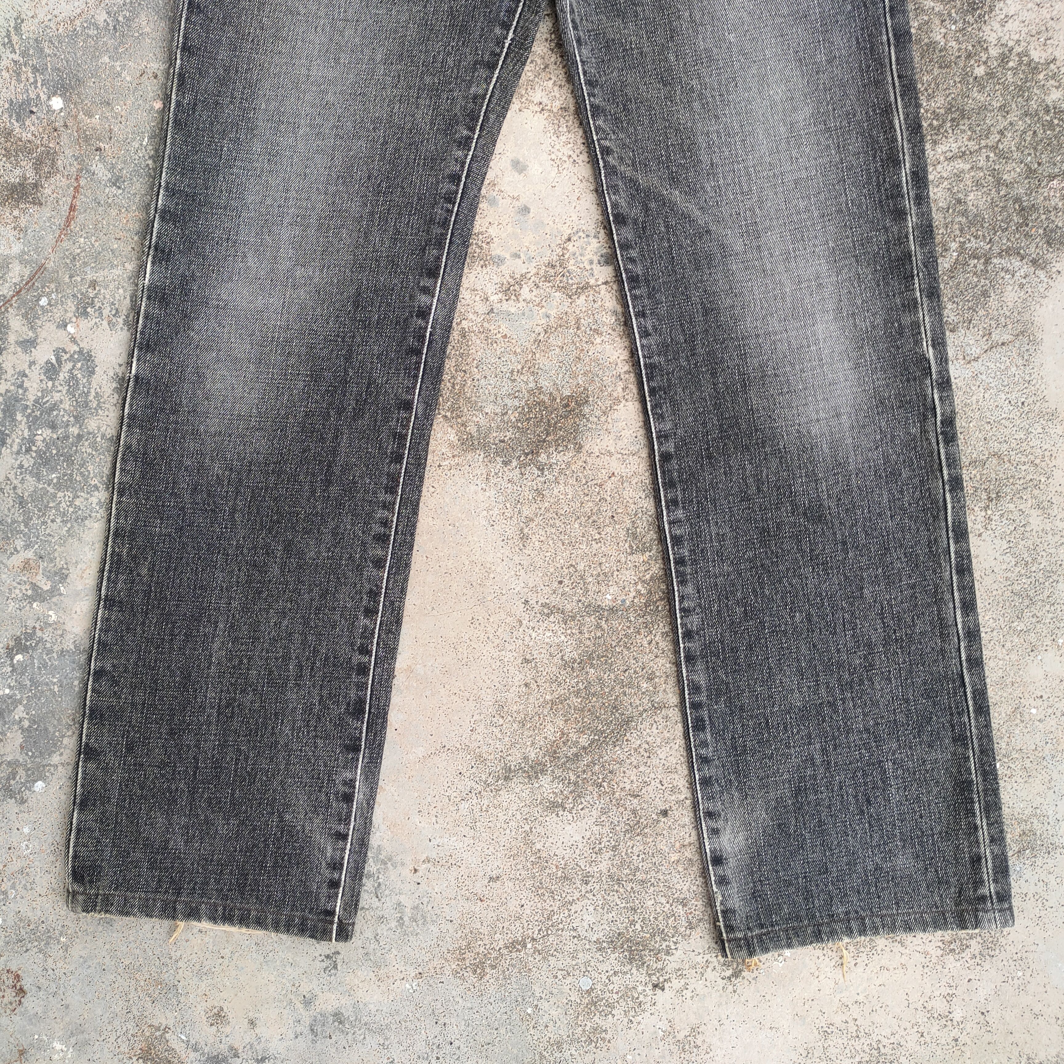 Japanese Brand × Jean VINTAGE JAPANESE FADED BLACK RIPPED JEANS DENIM PANTS Size US 30 / EU 46 - 3 Thumbnail