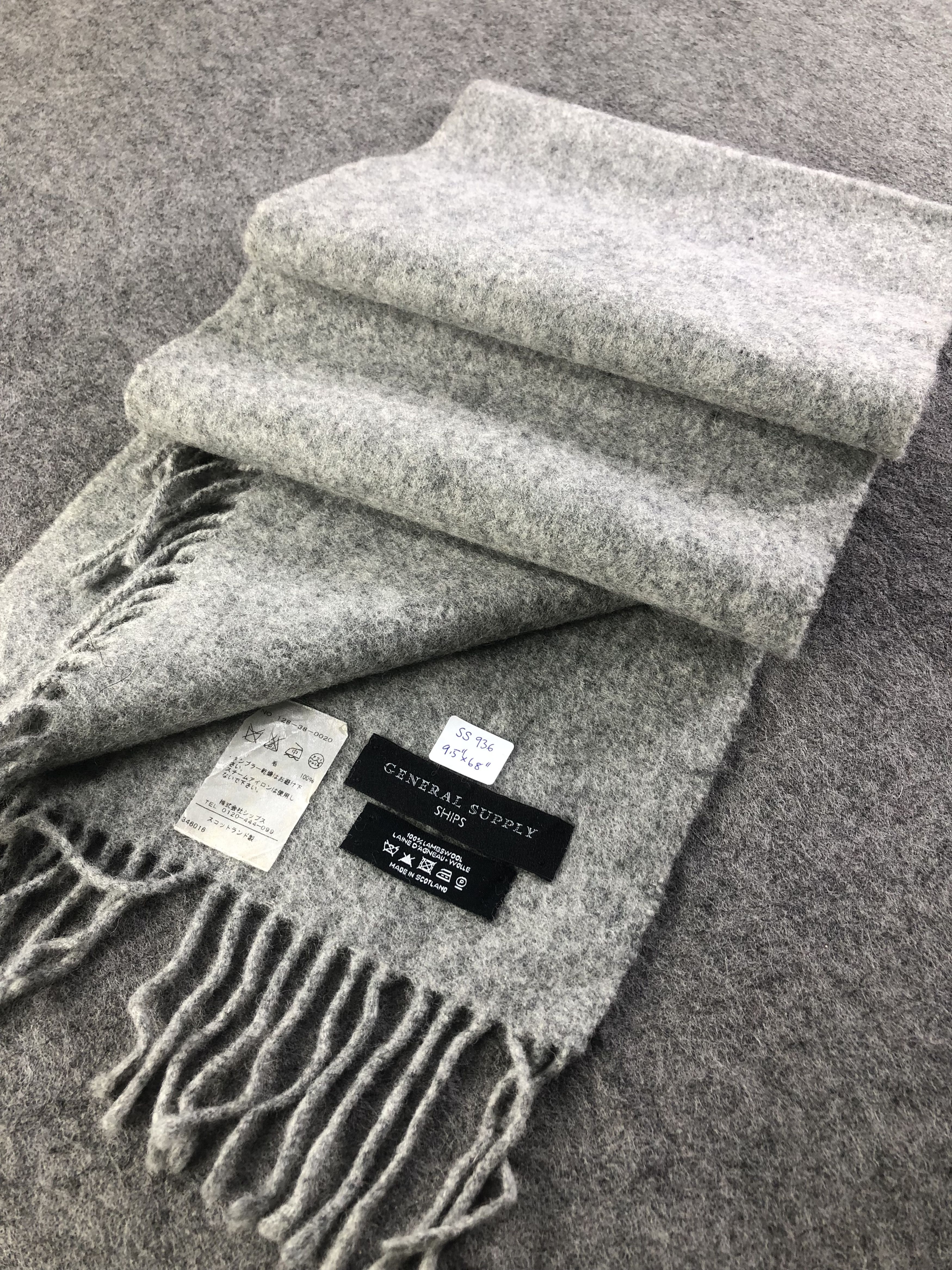SHIPS Ships Wool Scarf / Muffler / Neckwear Size ONE SIZE - 2 Thumbnail