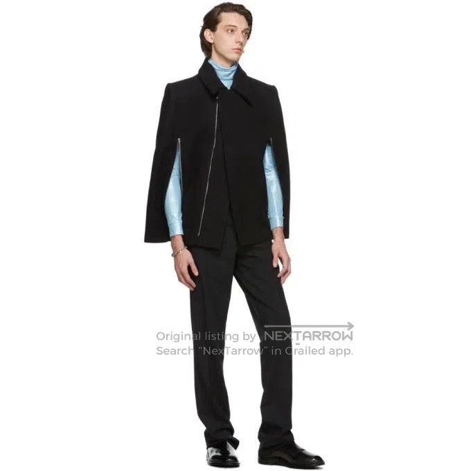 Raf Simons Raf Simons Dark gray sleeveless wool shawl jacket Size US S / EU 44-46 / 1 - 4 Thumbnail