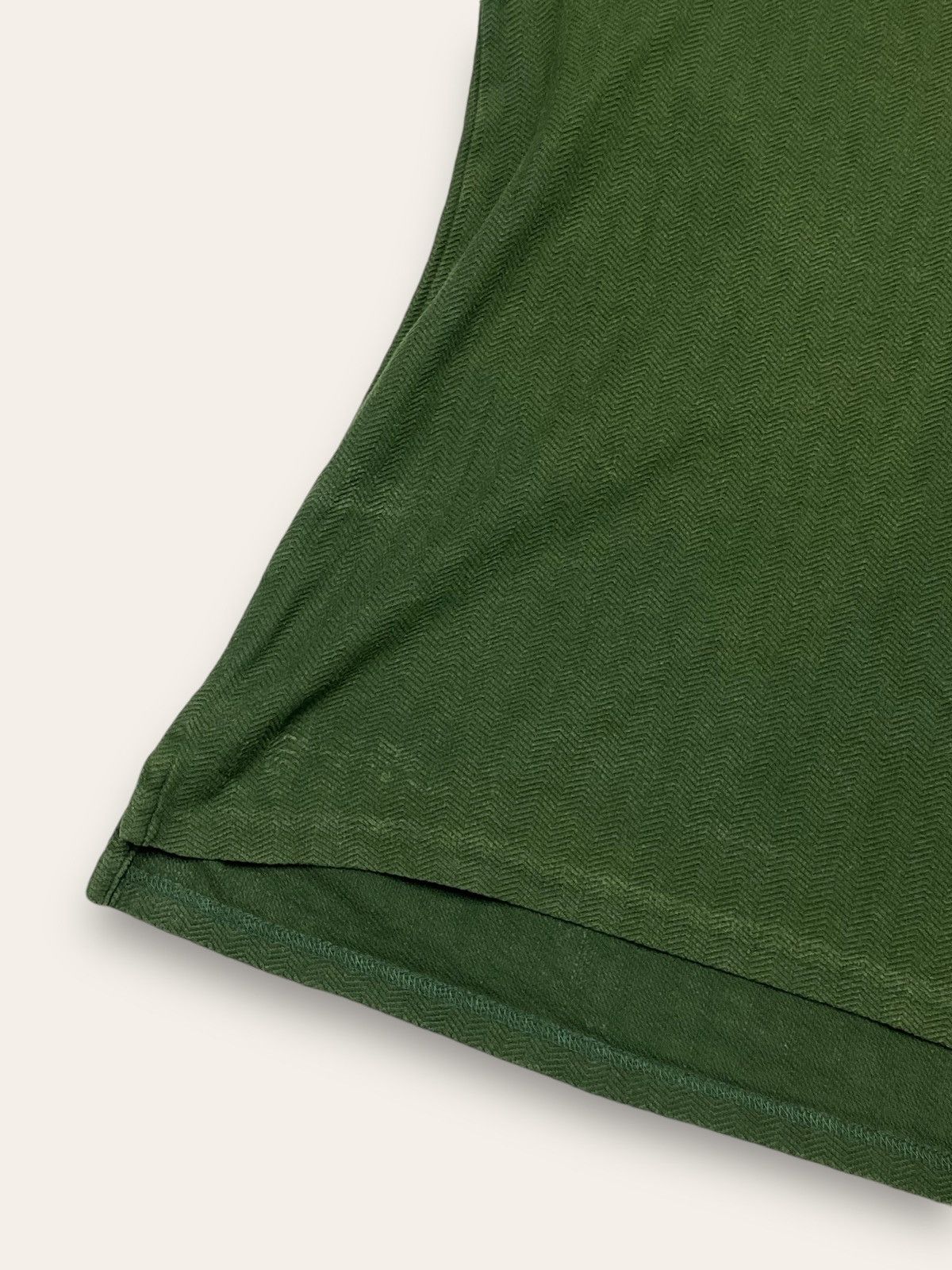 Vintage Vintage YVES SAINT LAURENT Green Texture Polo Shirt Size US L / EU 52-54 / 3 - 8 Thumbnail