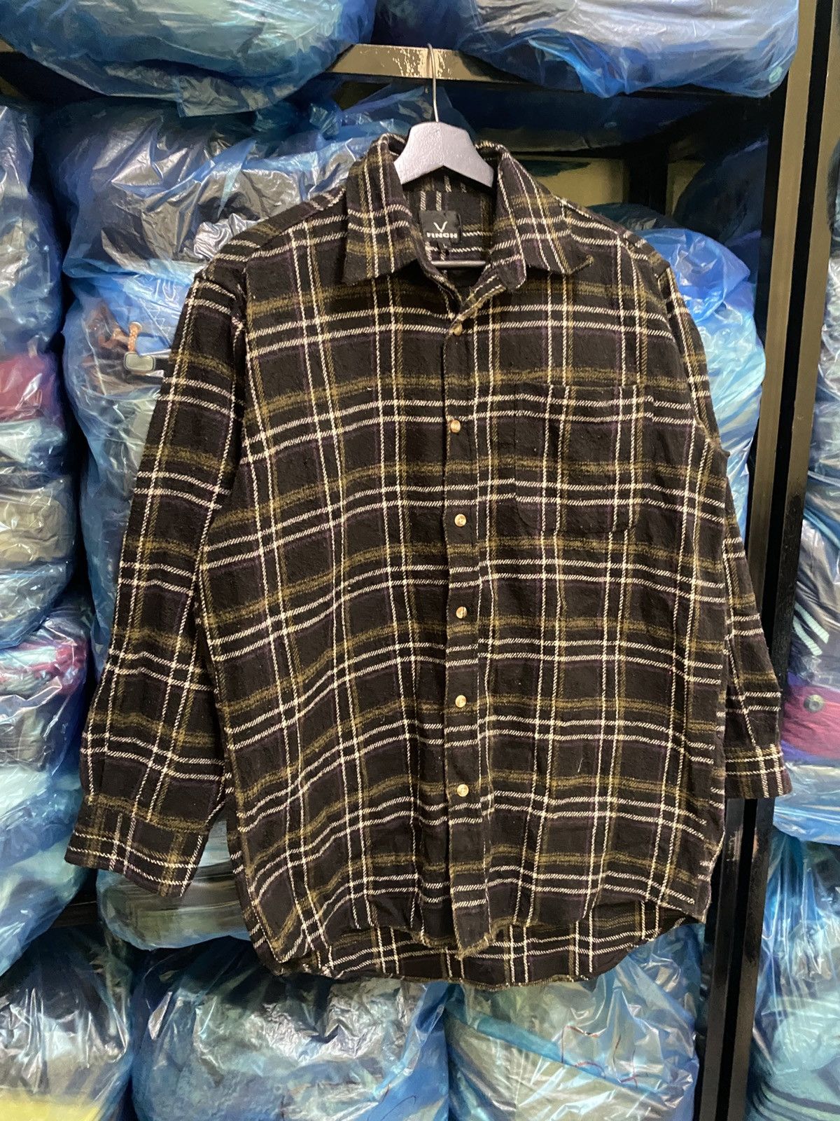 Japanese Brand VINTAGE FINCH FLANNEL BUTTON UP SHIRT Size US M / EU 48-50 / 2 - 3 Thumbnail