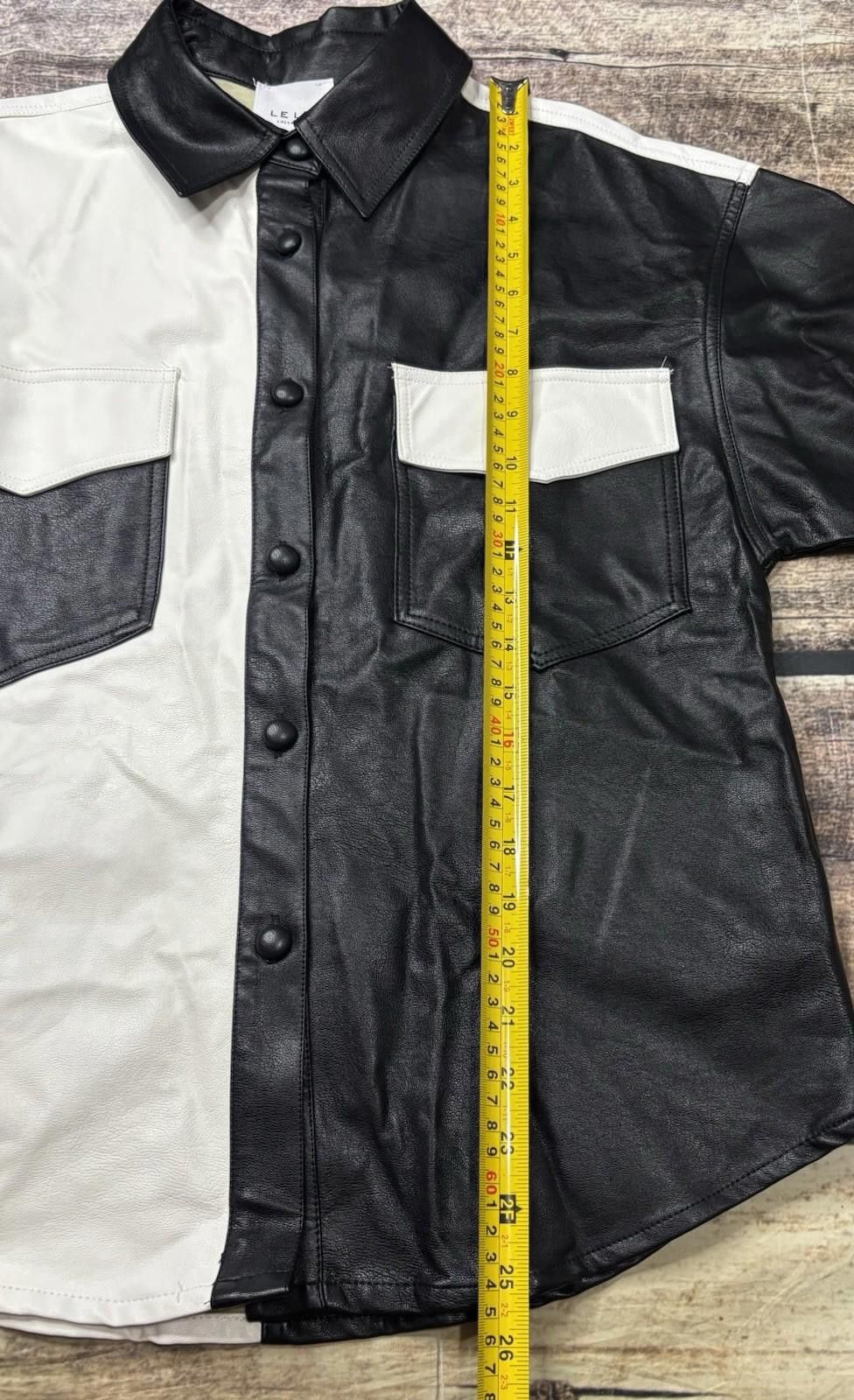 Other Le Lis Collection Jacket Womens XS Faux Leather Colorblock Size XS / US 0-2 / IT 36-38 - 8 Thumbnail