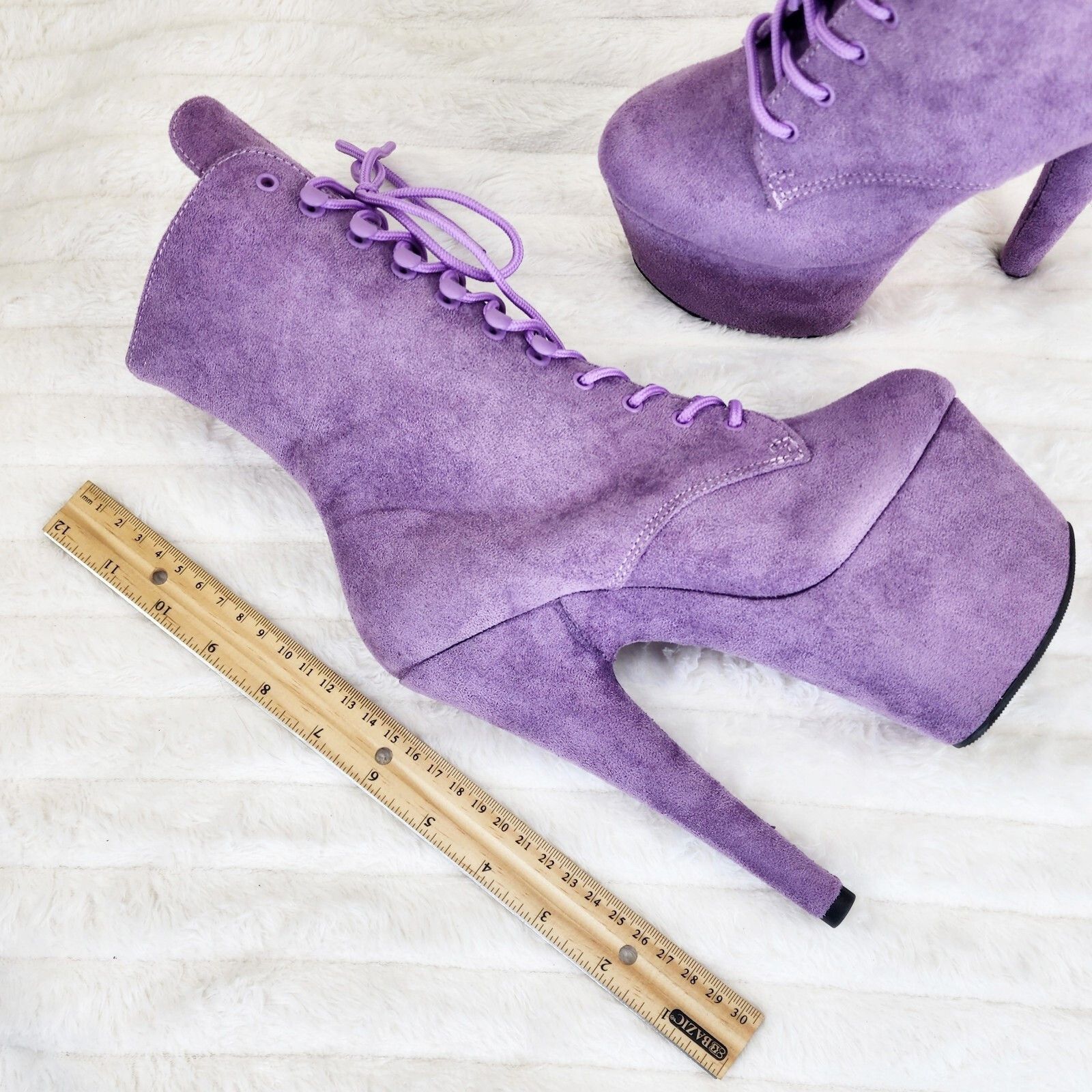 Other Adore 1020FS Lavender Lilac Purple Faux Suede 7" Heel Platf Size US 6 / IT 36 - 6 Thumbnail
