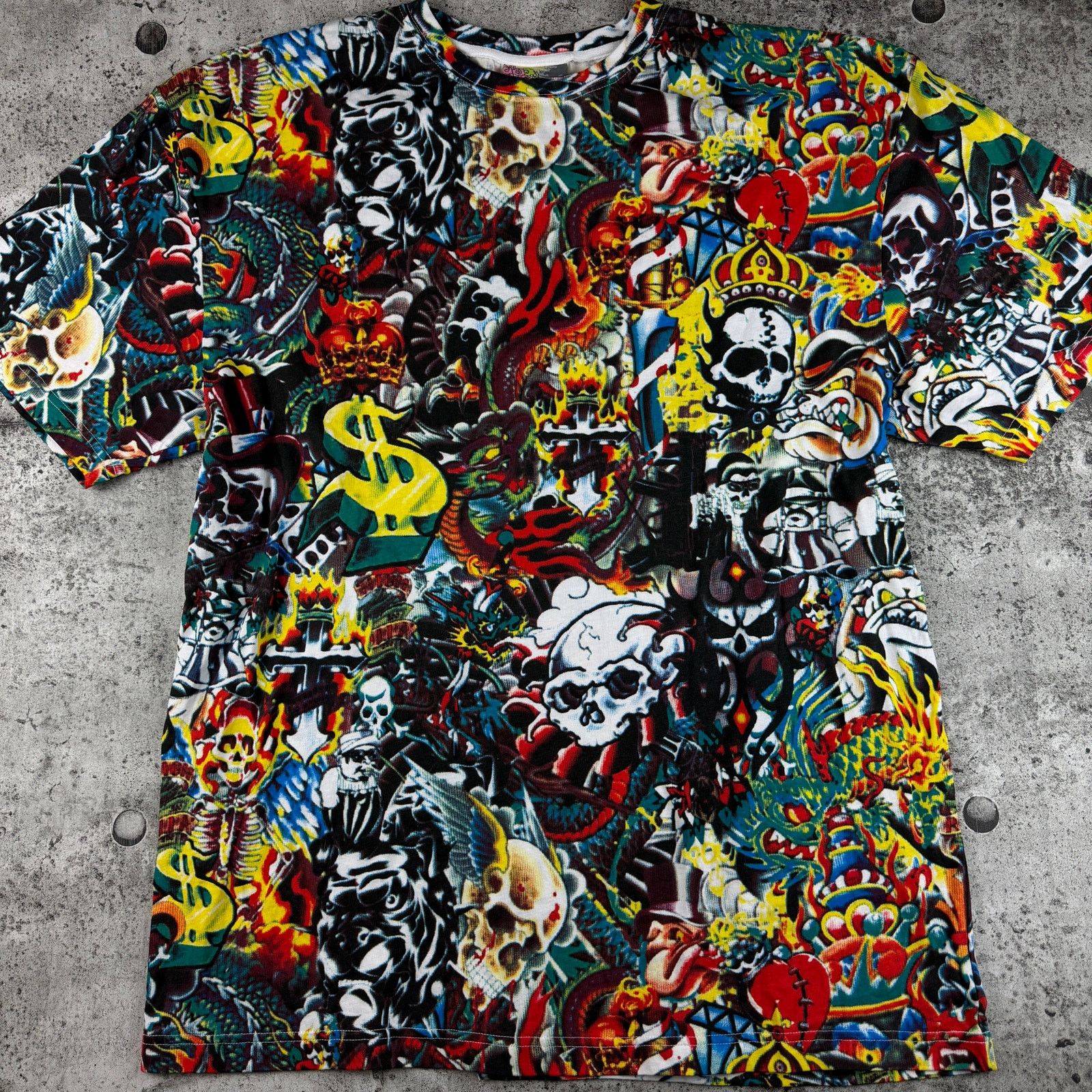 Vintage Vintage Y2K All Over Print Shirt Size XL Gama AOP 24x30 Size US XL / EU 56 / 4 - 3 Thumbnail