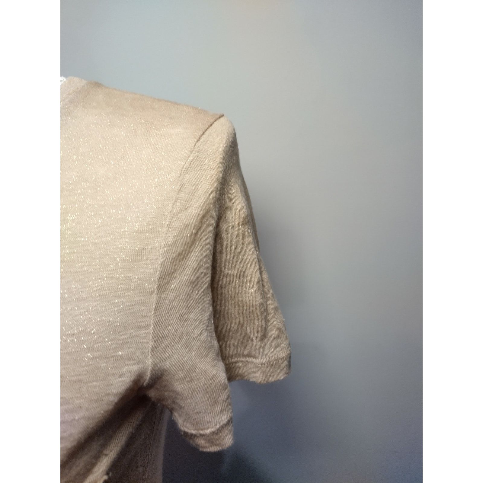 J.Crew J. Crew Womens 100% Linen T-Shirt Short Sleeve V-Neck Patch Size XS / US 0-2 / IT 36-38 - 8 Thumbnail