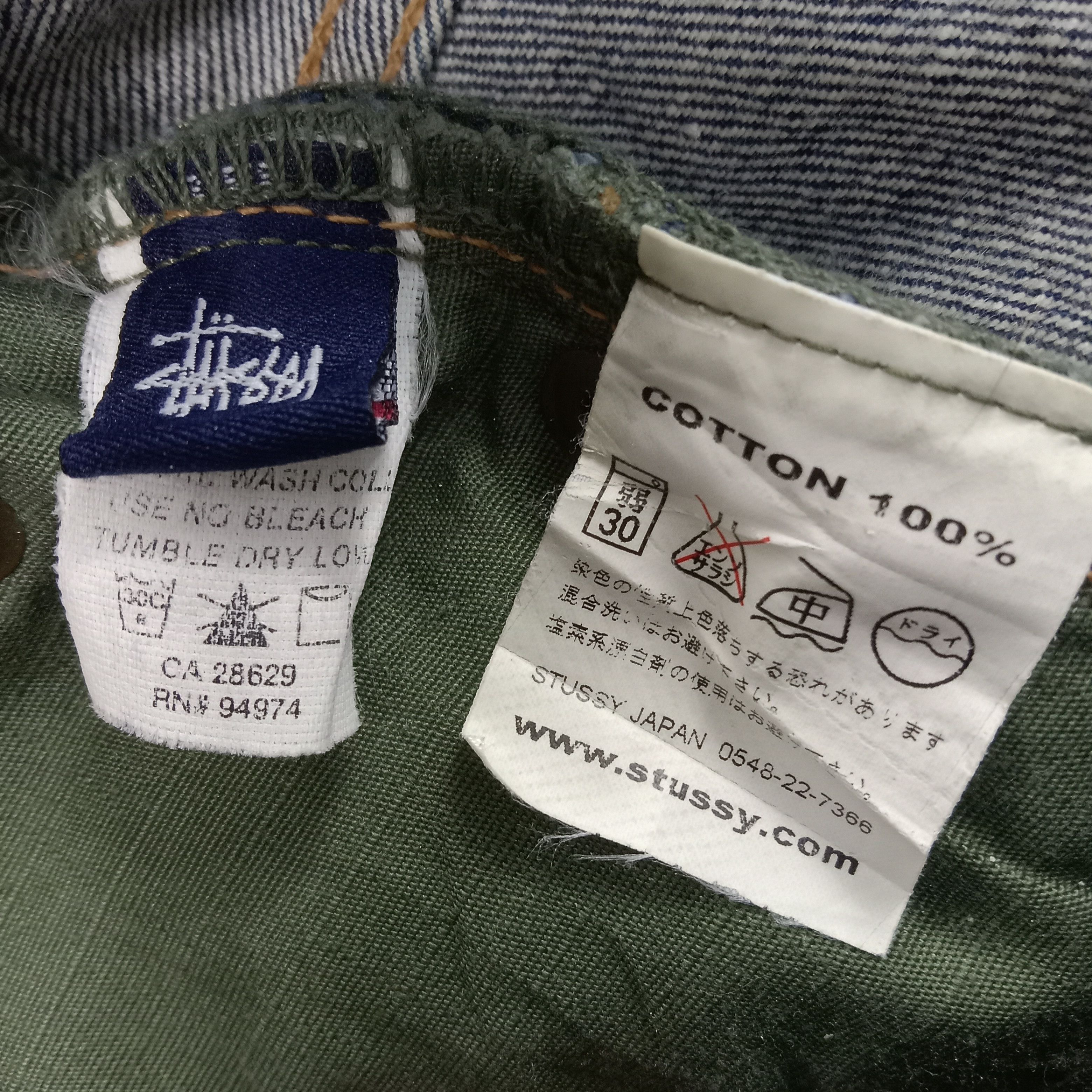 Stussy × Vintage Stussy Streetwear Custom Art Logo Style Jeans Size US 36 / EU 52 - 15 Thumbnail