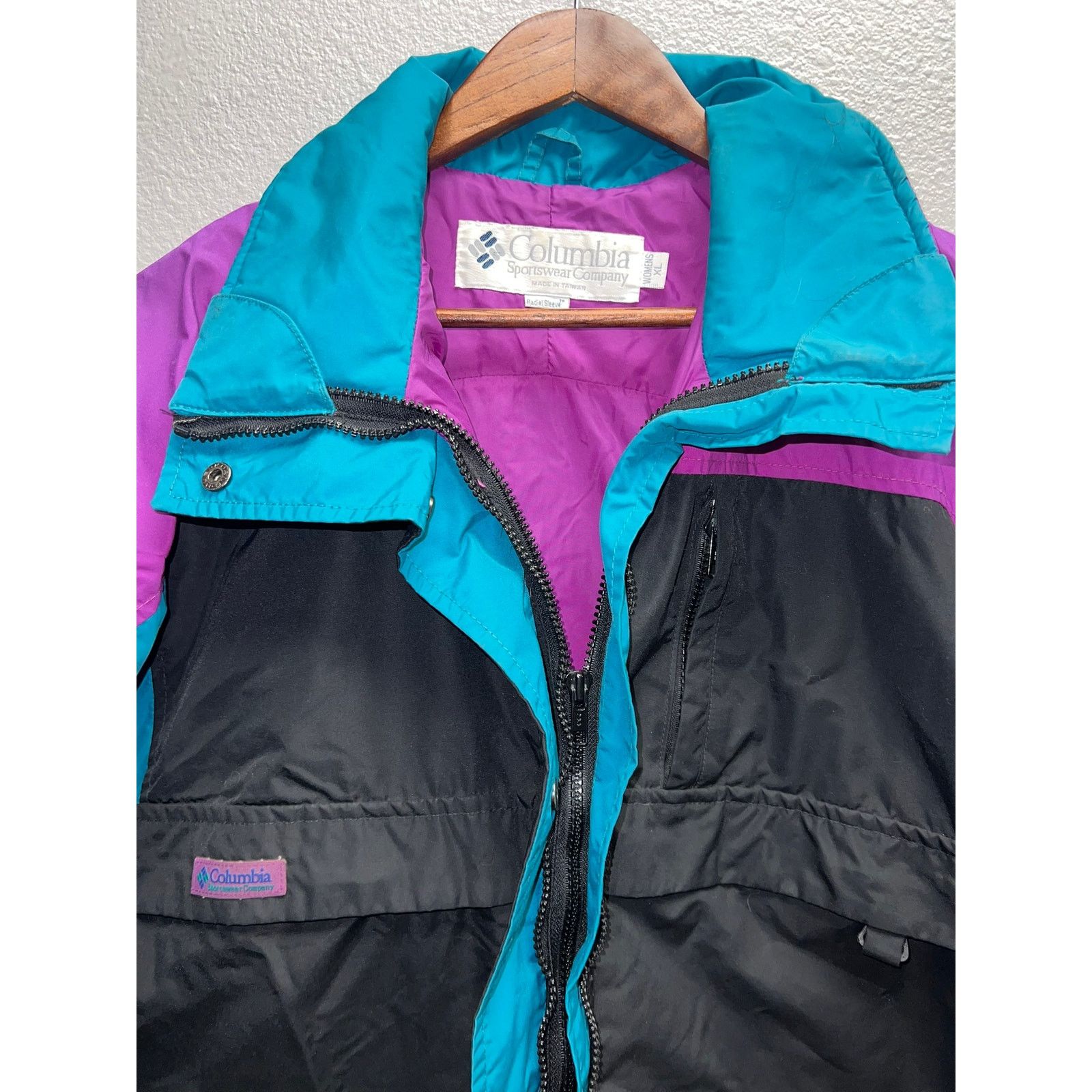 Vintage Womens Vintage Columbia Radial Sleeve Jacket Gizzmo VTG XL Size XL / US 12-14 / IT 48-50 - 6 Thumbnail