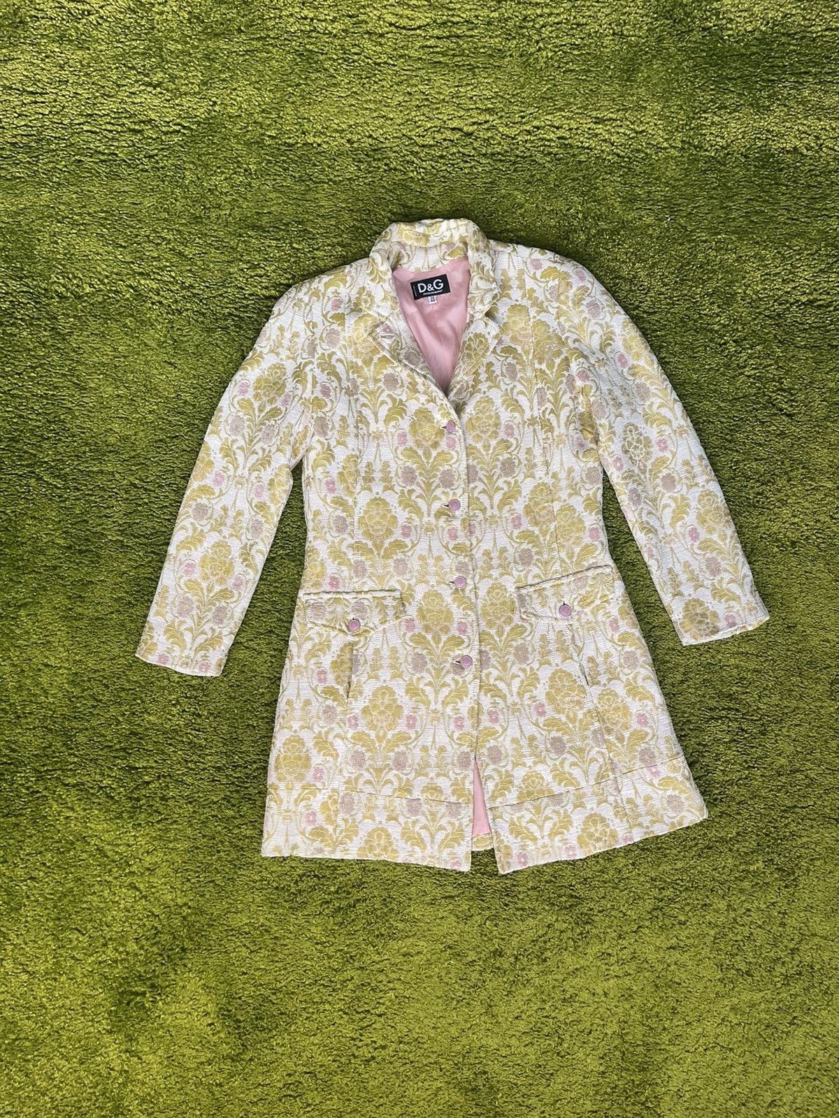 Dolce & Gabbana × Vintage Dolce & Gabbana D&G 2000s archive vintage jacquard coat Size M / US 6-8 / IT 42-44 - 21 Thumbnail