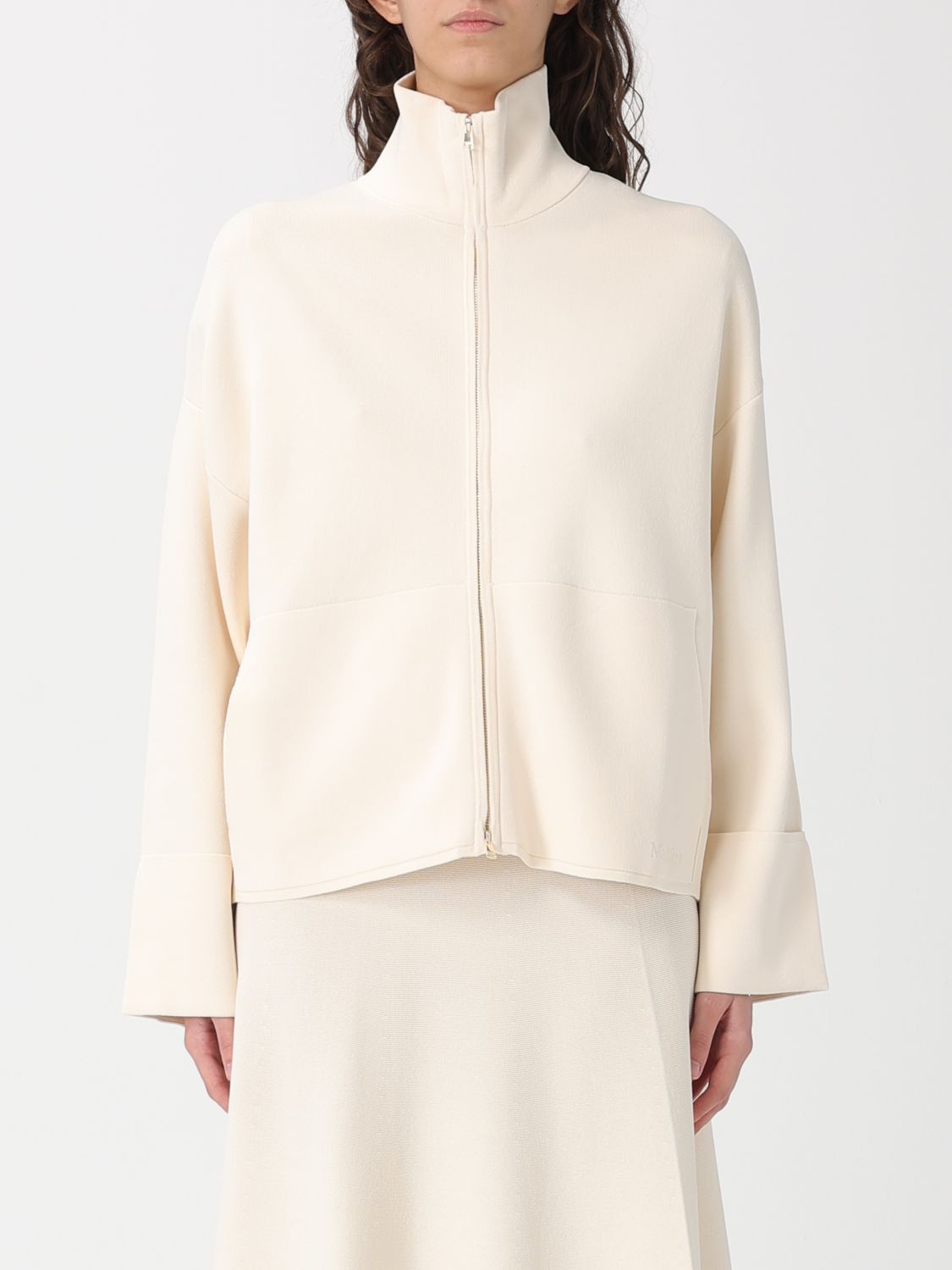 Max Mara Max Mara Sweater Woman Ivory Size L / US 10 / IT 46 - 1 Thumbnail