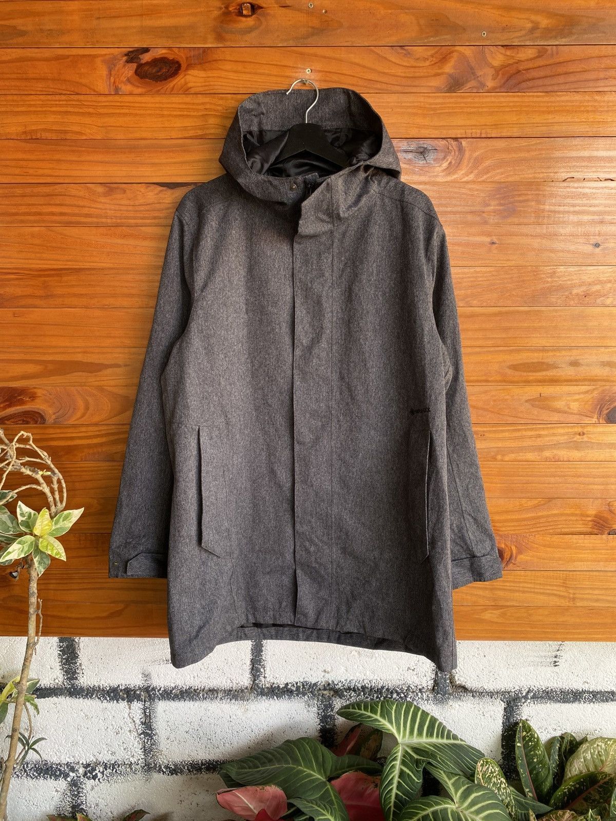 Goretex Foxfire GORE-TEX Hooded Coat Grey Outdoor Waterproof Size US XL / EU 56 / 4 - 3 Thumbnail
