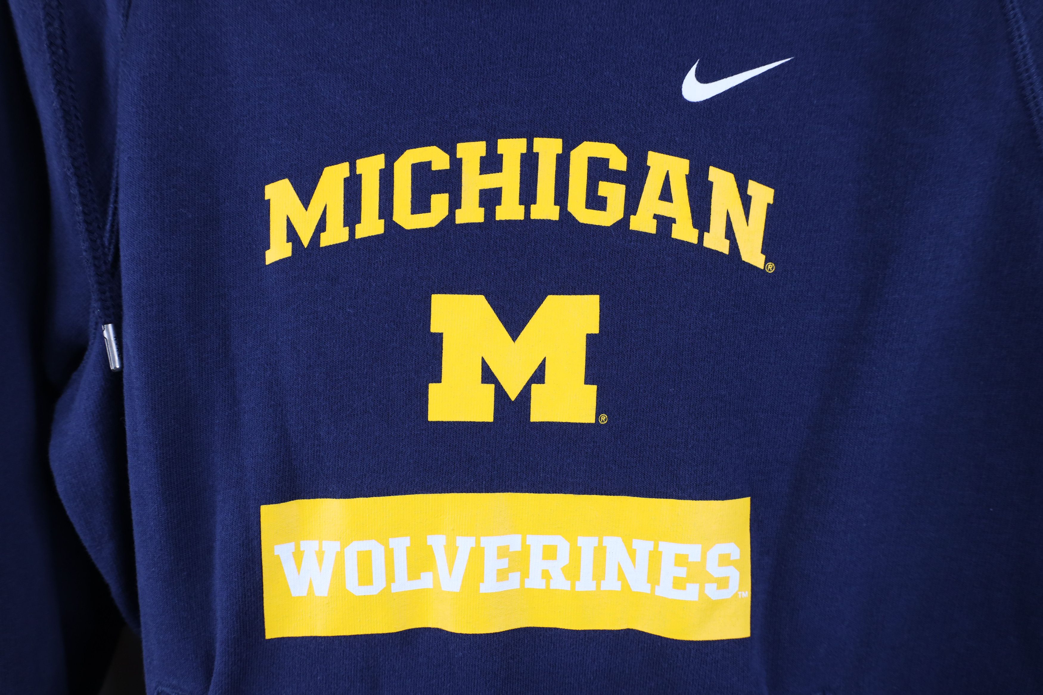 Nike Nike Neck University of Michigan Hoodie Sweatshirt Blue Size M / US 6-8 / IT 42-44 - 4 Thumbnail