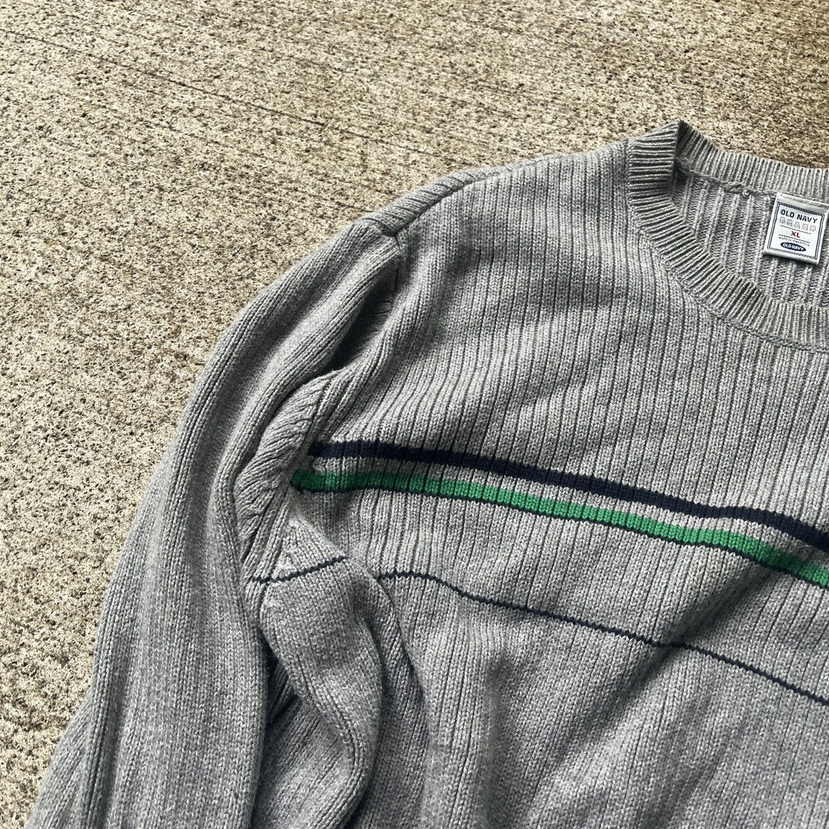 Vintage Vintage Old Navy Striped Sweater Size XL Grunge Skate Size US XL / EU 56 / 4 - 3 Thumbnail