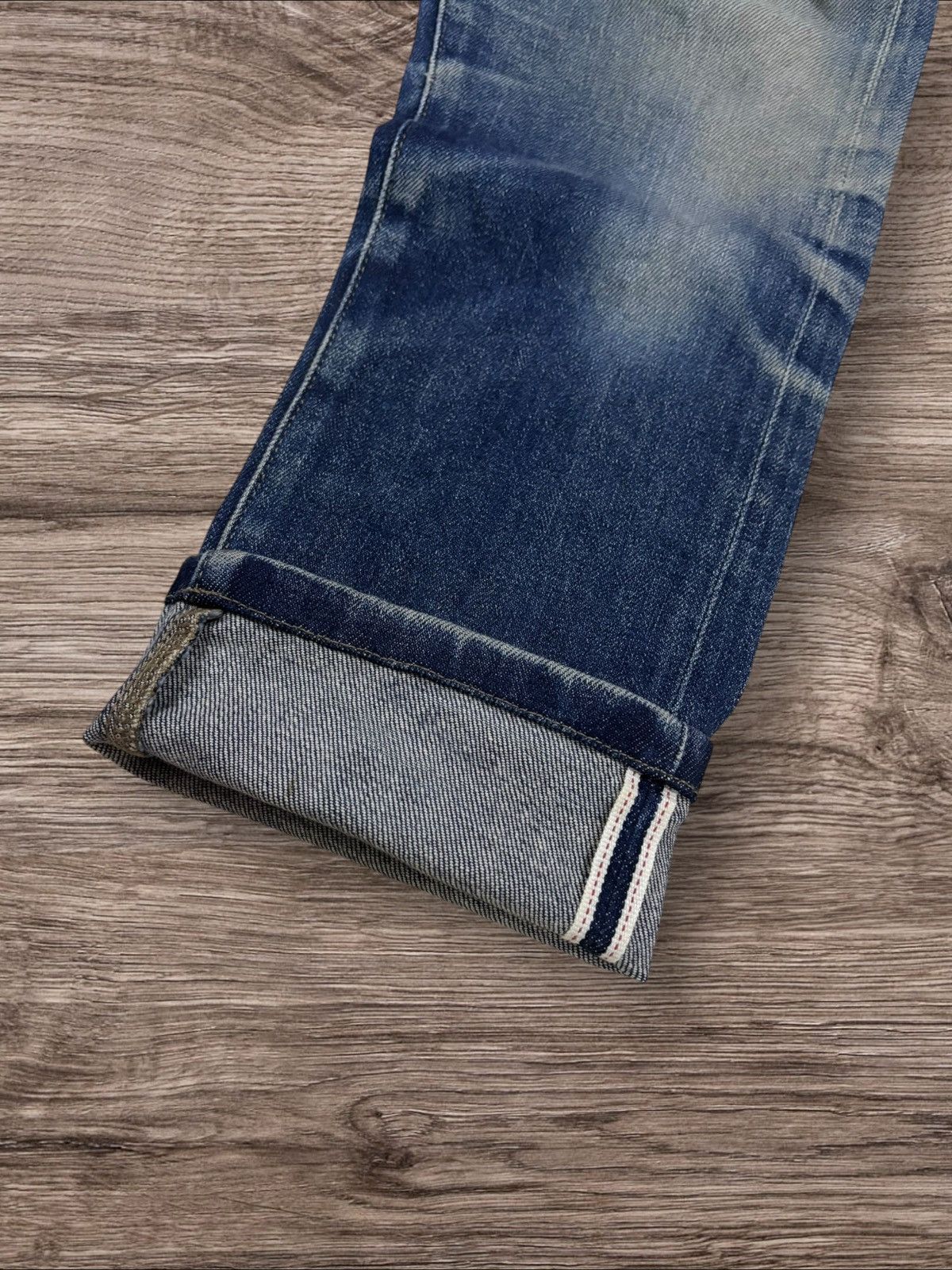 Jun Takahashi Vtg Uniqlo Selvedge Undercover Inspired Faded Mud Wash Jeans Size US 29 - 4 Thumbnail