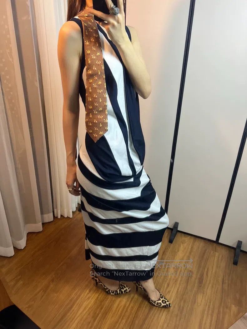 Comme des Garcons Comme des Garcons Asymmetrical Striped Dress Size L / US 10 / IT 46 - 7 Thumbnail