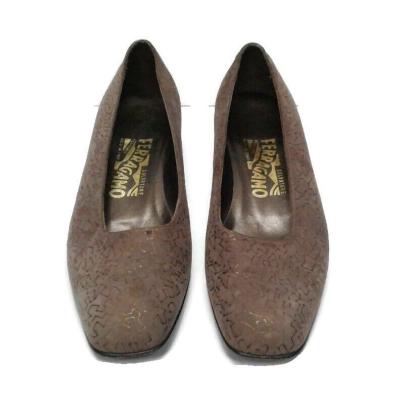 Salvatore Ferragamo Salvatore Ferragamo 8 AA pump shoes Suede Flats Slip on Size US 8 / IT 38 - 2 Thumbnail