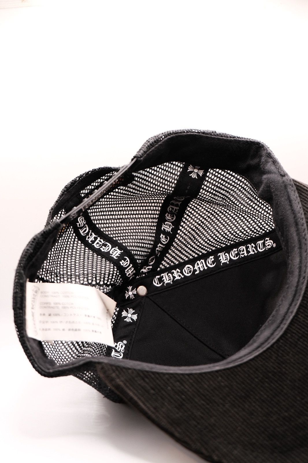 Chrome Hearts CHROME HEARTS CH Corduroy Black/Yellow Trucker Hat Size ONE SIZE - 7 Thumbnail