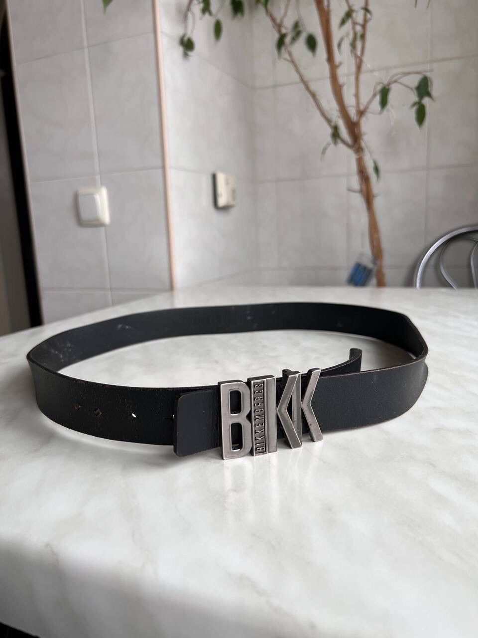 Dirk Bikkembergs Vintage Dirk Bikkembergs Leather Belt Steel Buckle 00s BIKK Size 36 - 7 Thumbnail