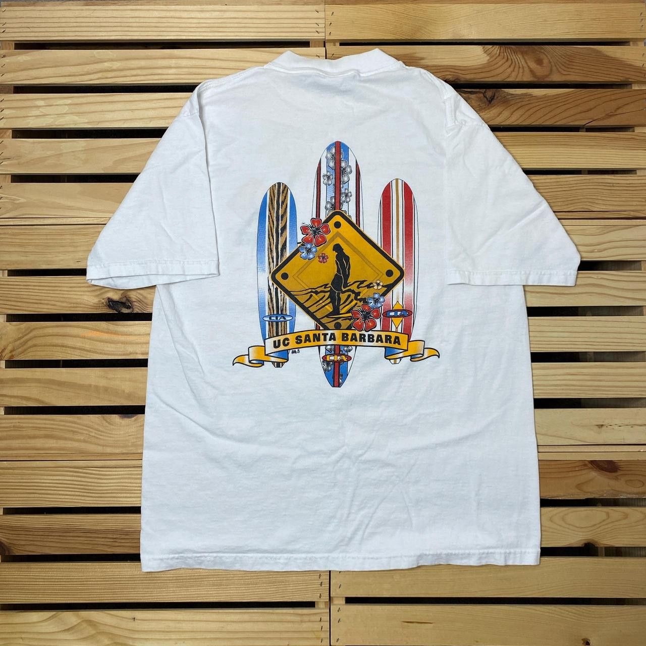 All Sport Vintage Surf UCSB White College Surf Tee Size Large Size US L / EU 52-54 / 3 - 1 Thumbnail
