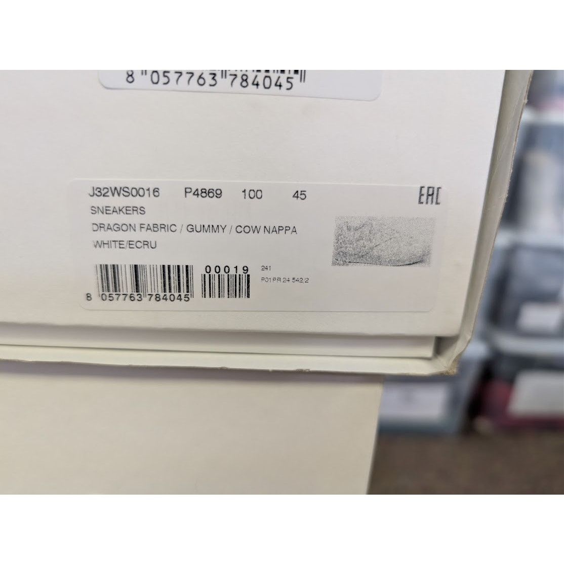 Jil Sander o1rshd1 Dragon Fabric Gummy Cow Nappa Sneakers in White Size US 12 / EU 45 - 22 Thumbnail