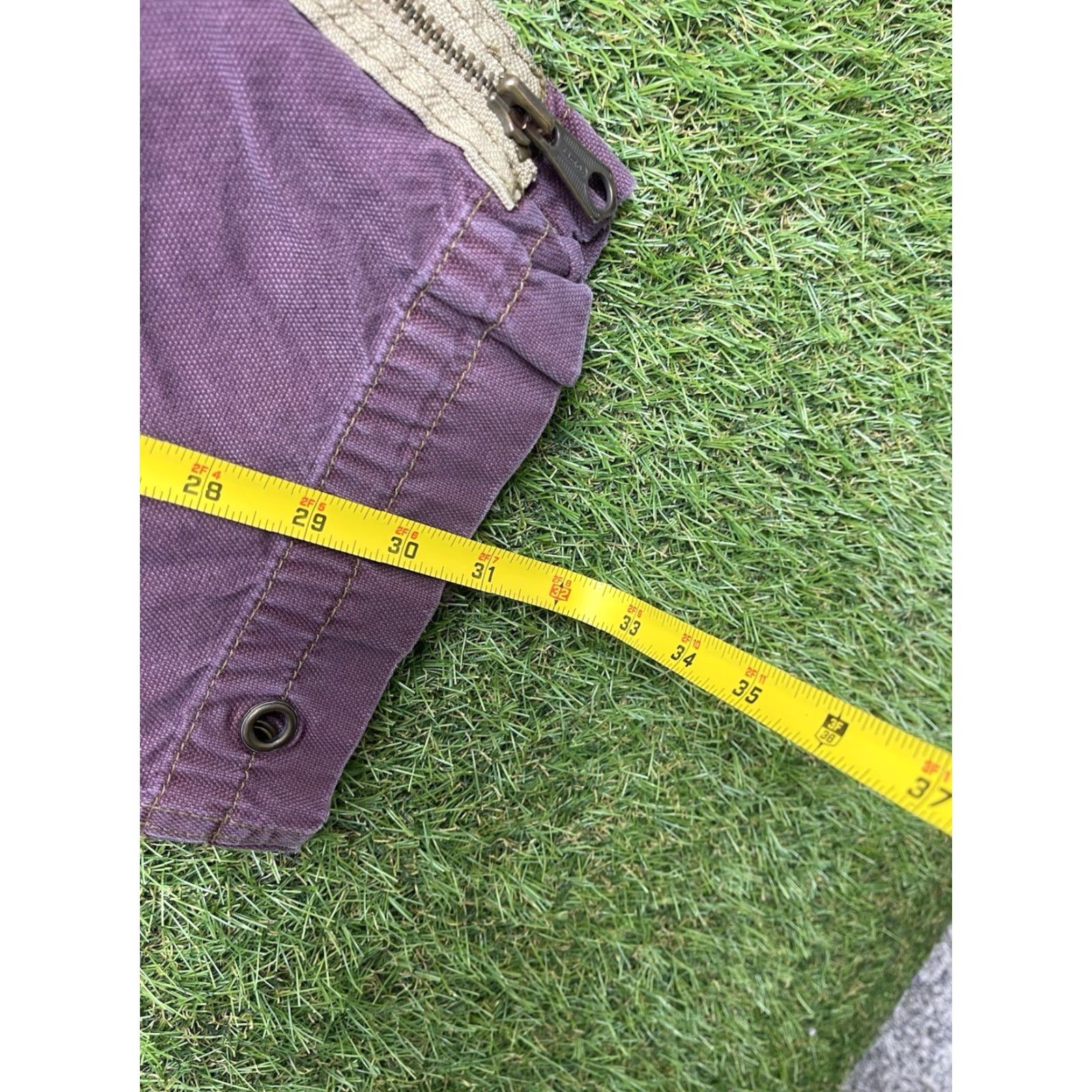 Gap VINTAGE Gap 1969 Pants Carpenter Straight Jeans 90s Purple Mens 33x32 Canvas Cotton Relaxed Hipster Workwear Casual Size US 33 - 5 Thumbnail