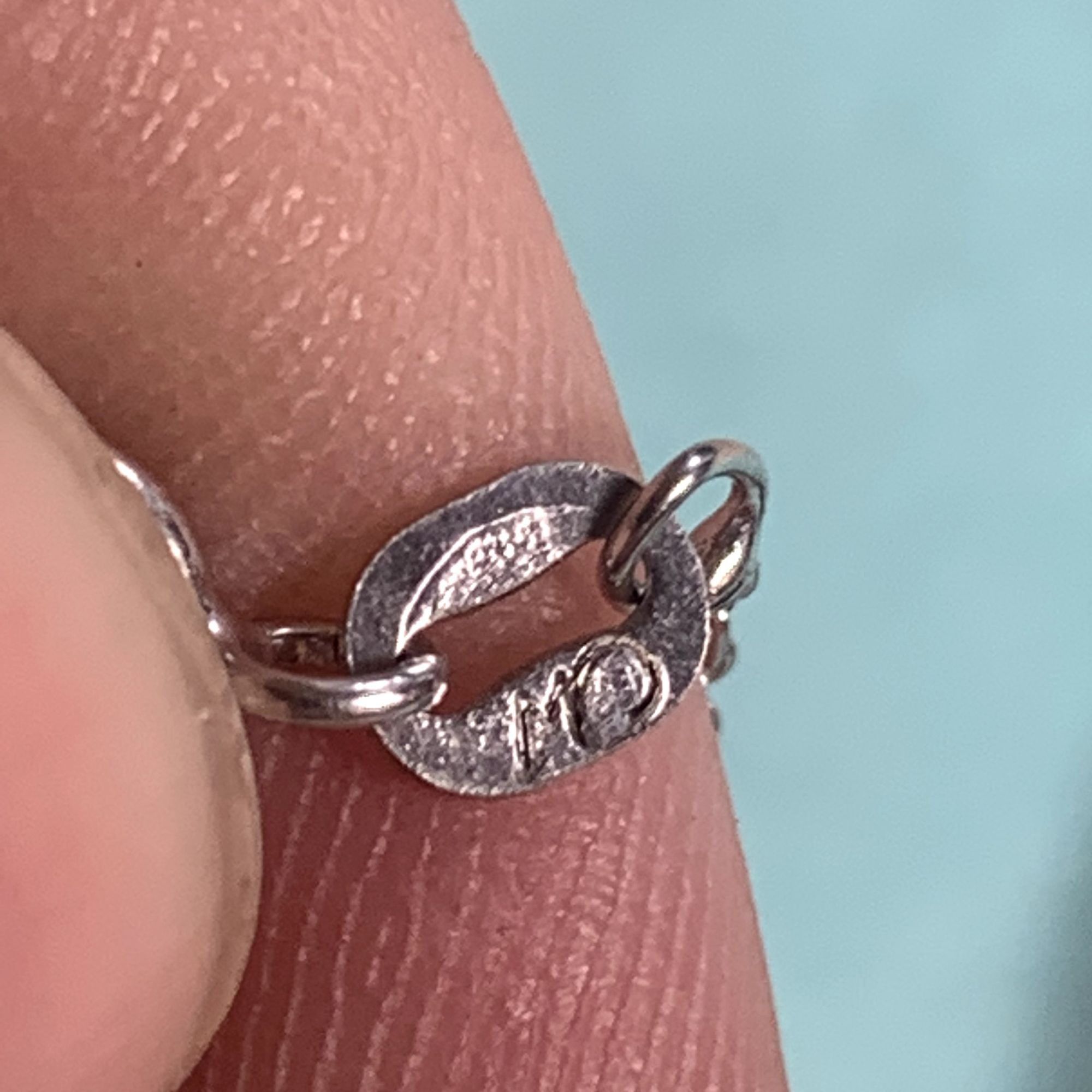 Other VTG Solid Sterling Silver 925 Cubic Zirconia Circle Pendant Size ONE SIZE - 9 Thumbnail