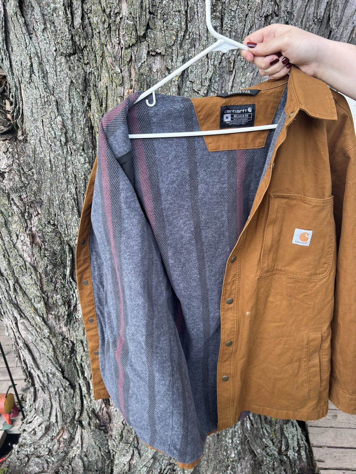 Carhartt Carhartt blanket lined coat, Barley worn Size US M / EU 48-50 / 2 - 4 Thumbnail