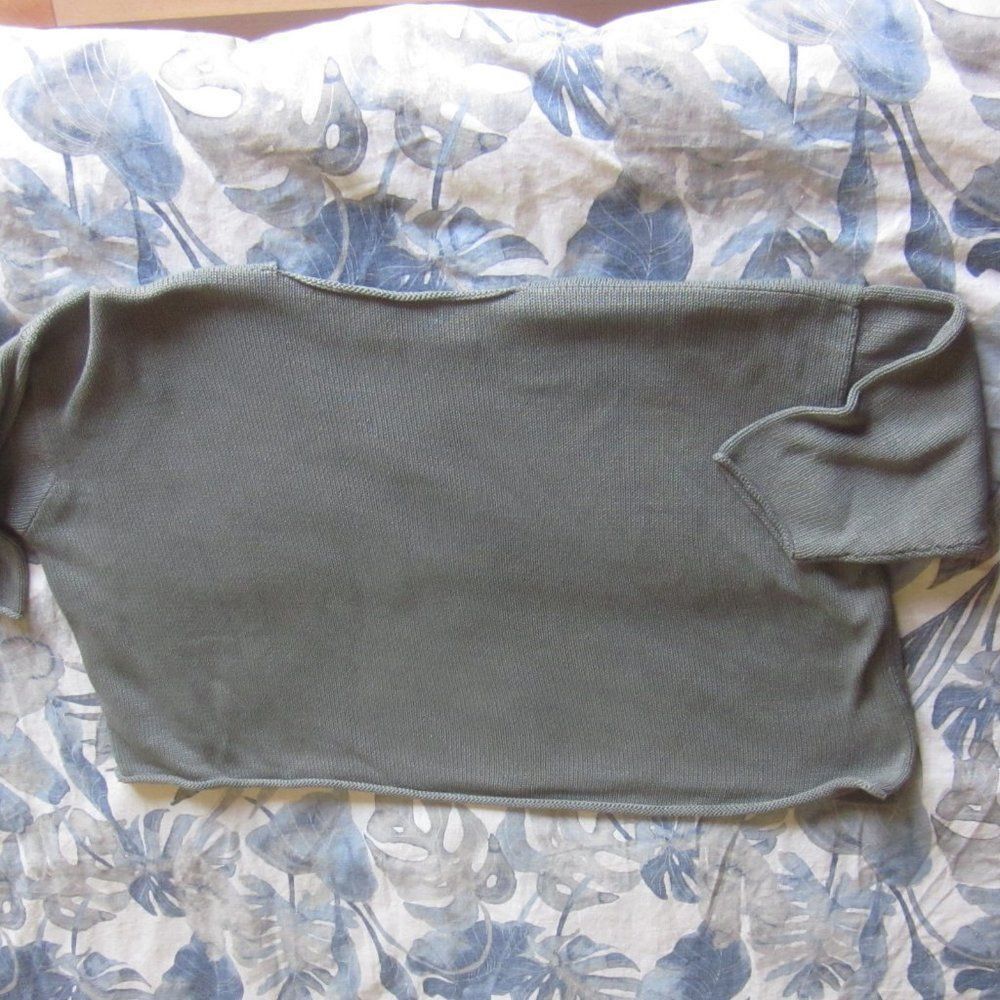 eskandar Eskandar Mercerised Cotton Ribbon Knit Oversized Sweater Size ONE SIZE - 6 Thumbnail