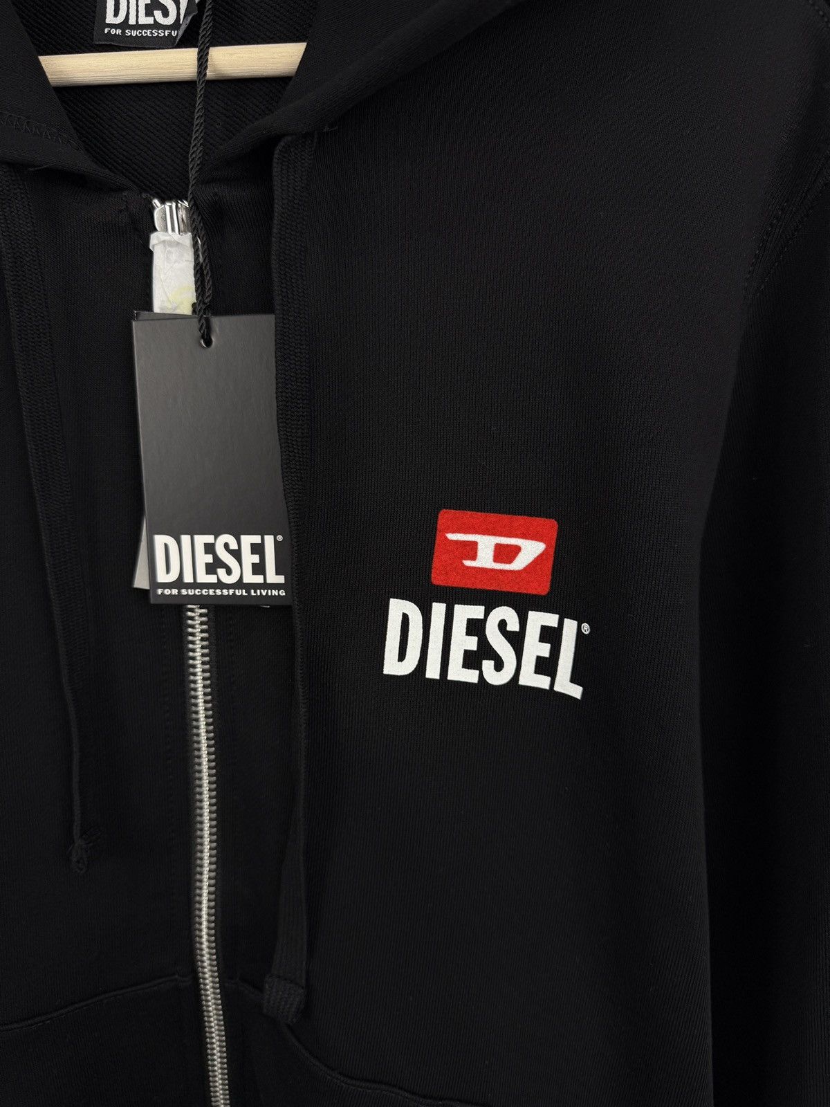 Diesel 🇺🇸 NWT❗️Diesel Full Zip Hoodie Black For Successful Living Y2K Size US L / EU 52-54 / 3 - 8 Thumbnail