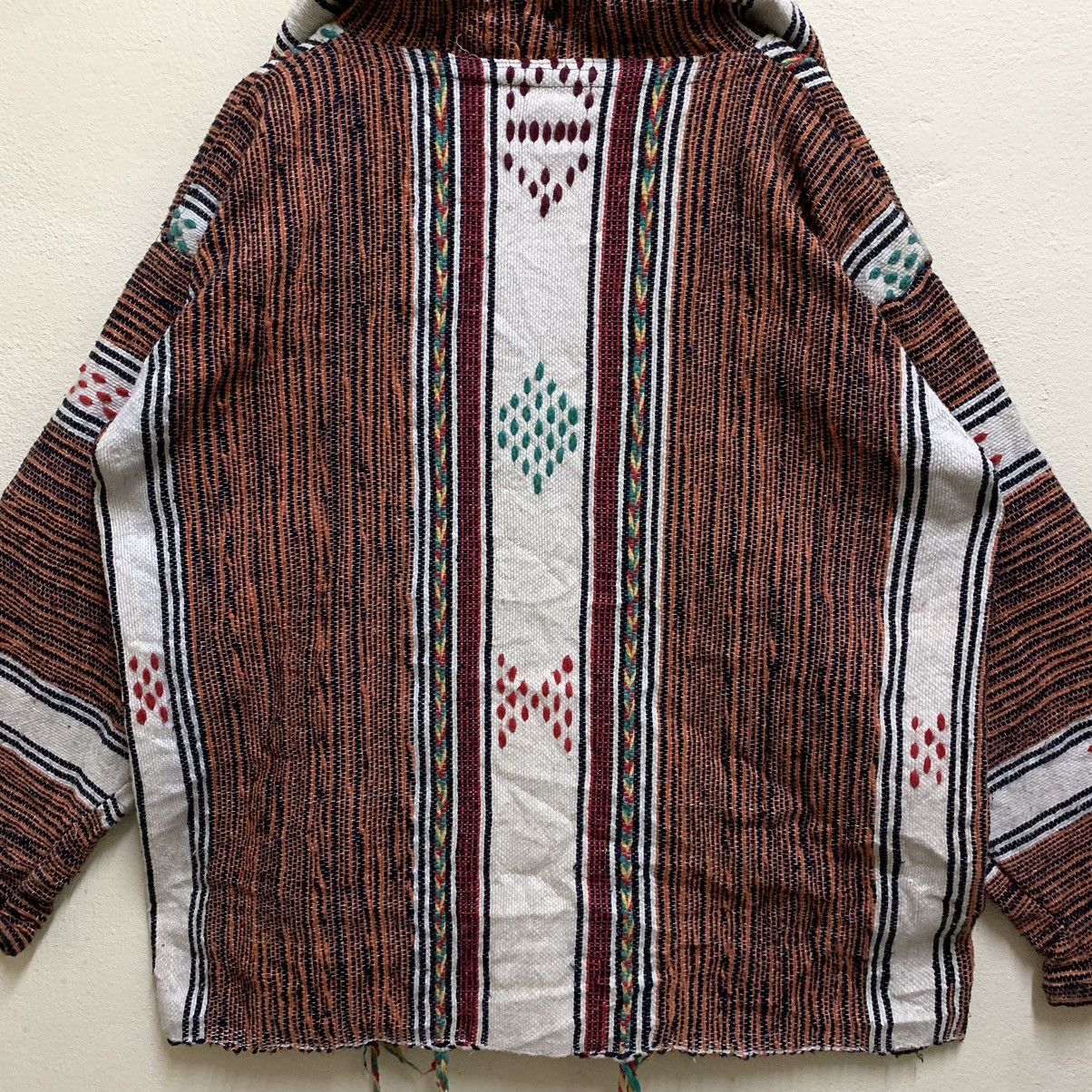 Handmade × Vintage Vintage MOROCCAN BOHEMIAN Handmade Wool ethnic Jacket Size US XL / EU 56 / 4 - 6 Thumbnail