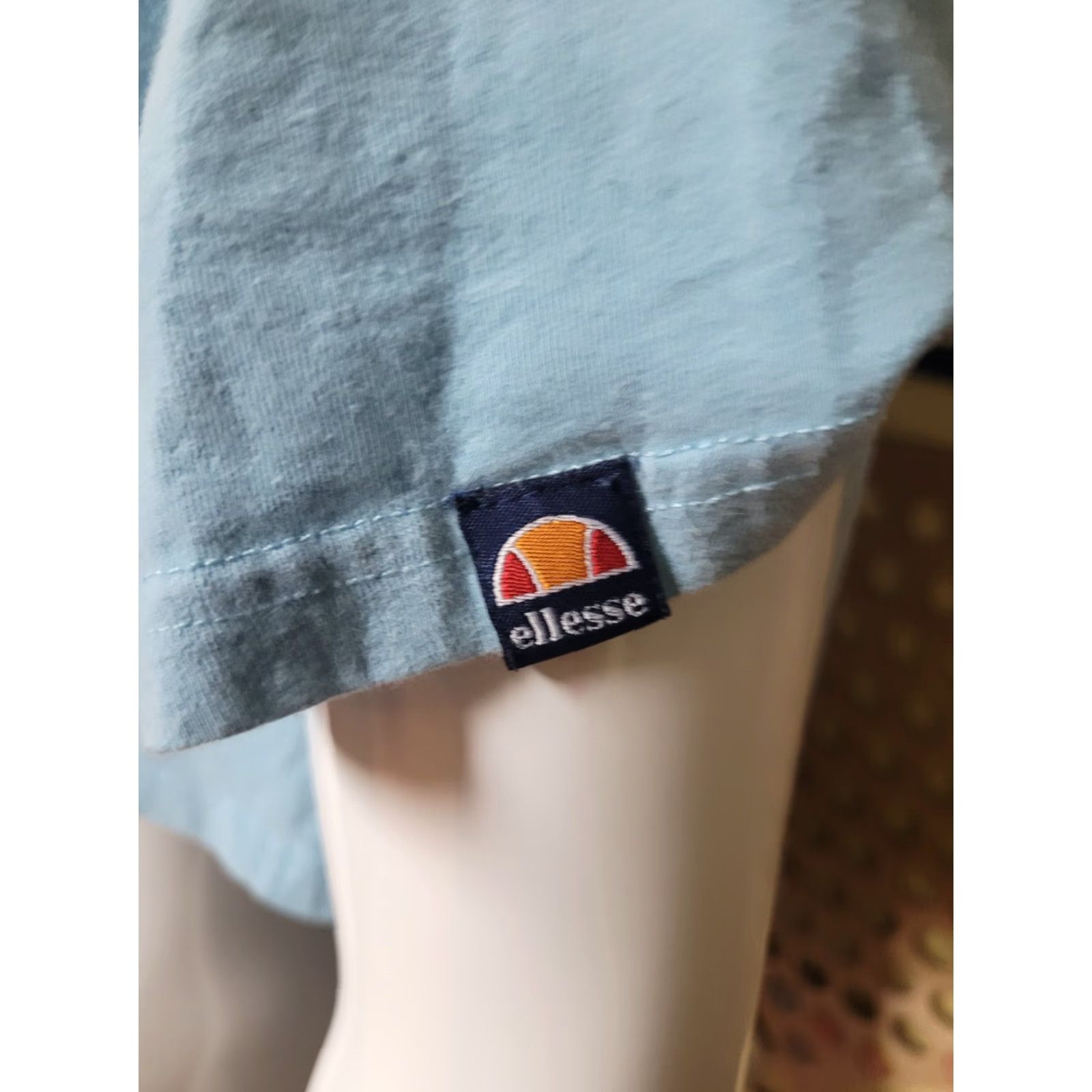 Ellesse Womens Jrs Ellesse Blue Cropped Sewn Logo T Shirt US 12 UK 16 EUR 44 Size S / US 4 / IT 40 - 3 Thumbnail