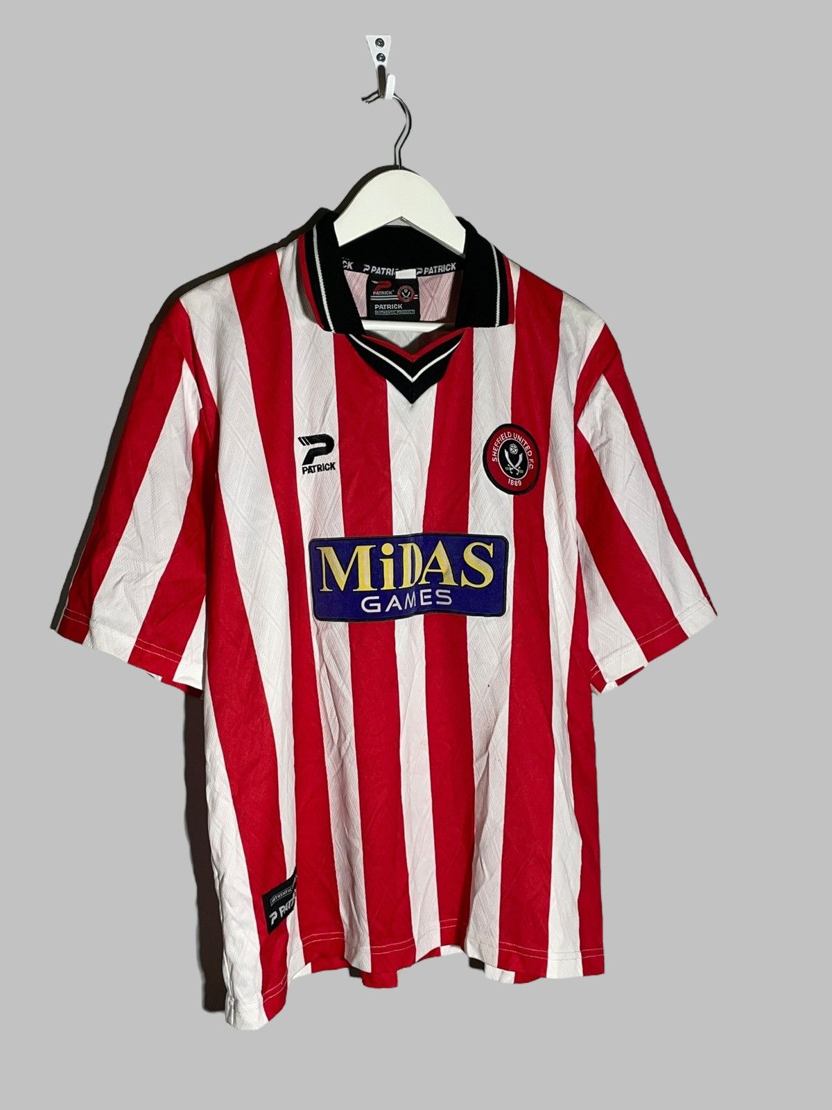 Vintage Sheffield United Patrick 2001/02 Vintage Home Football Shirt Size US XL / EU 56 / 4 - 2 Thumbnail