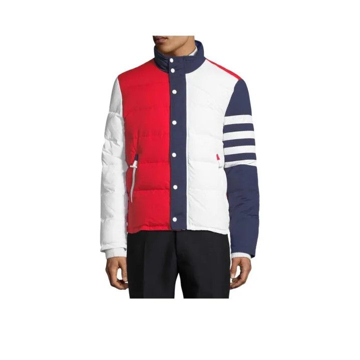Thom Browne Thom Browne Striped Zip-Up Long Sleeve Jacket Size US XS / EU 42 / 0 - 1 Thumbnail
