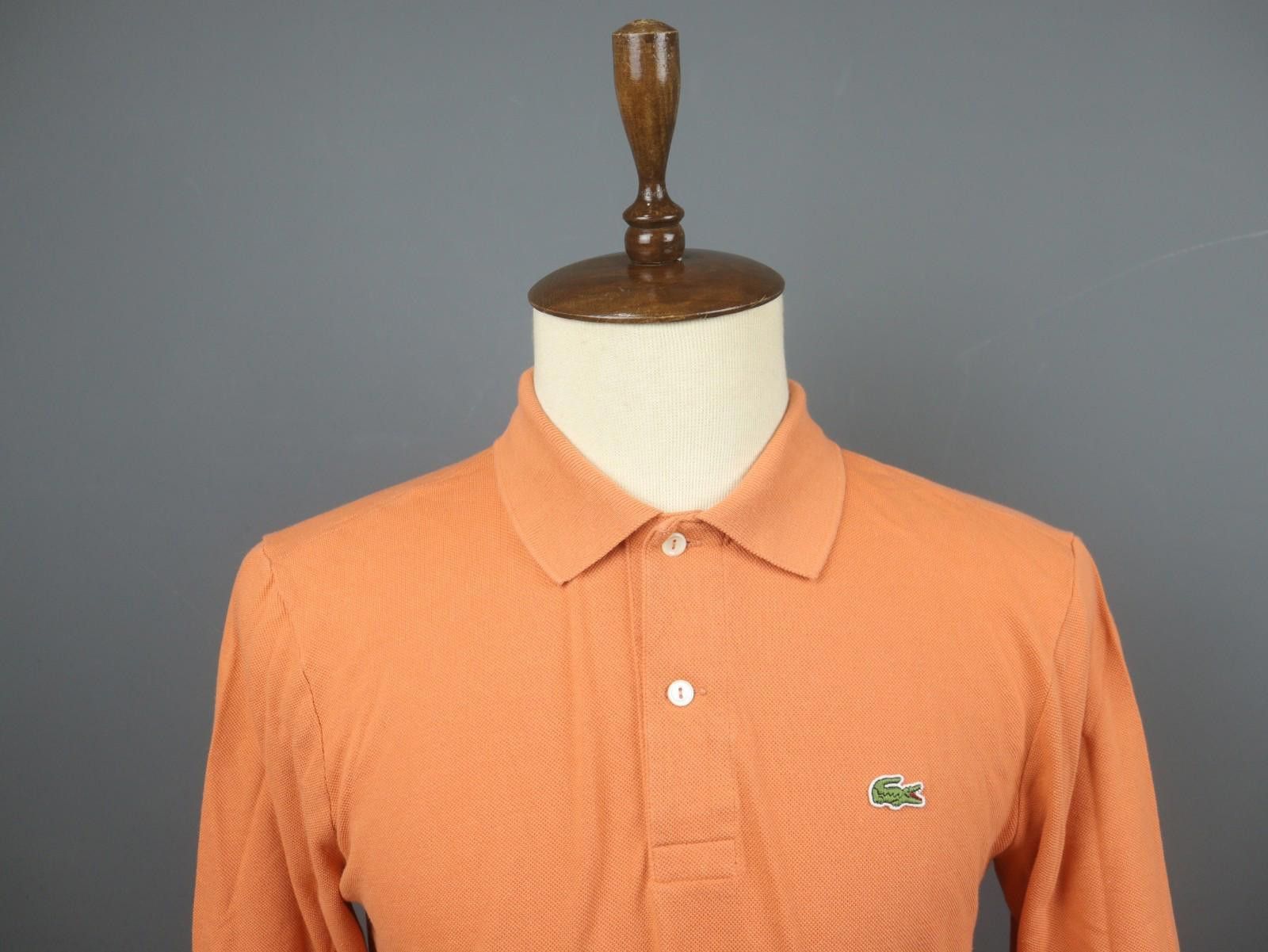 Lacoste Lacoste Orange 100% Cotton Collared Polo Shirt Size 4 Size US M / EU 48-50 / 2 - 2 Thumbnail