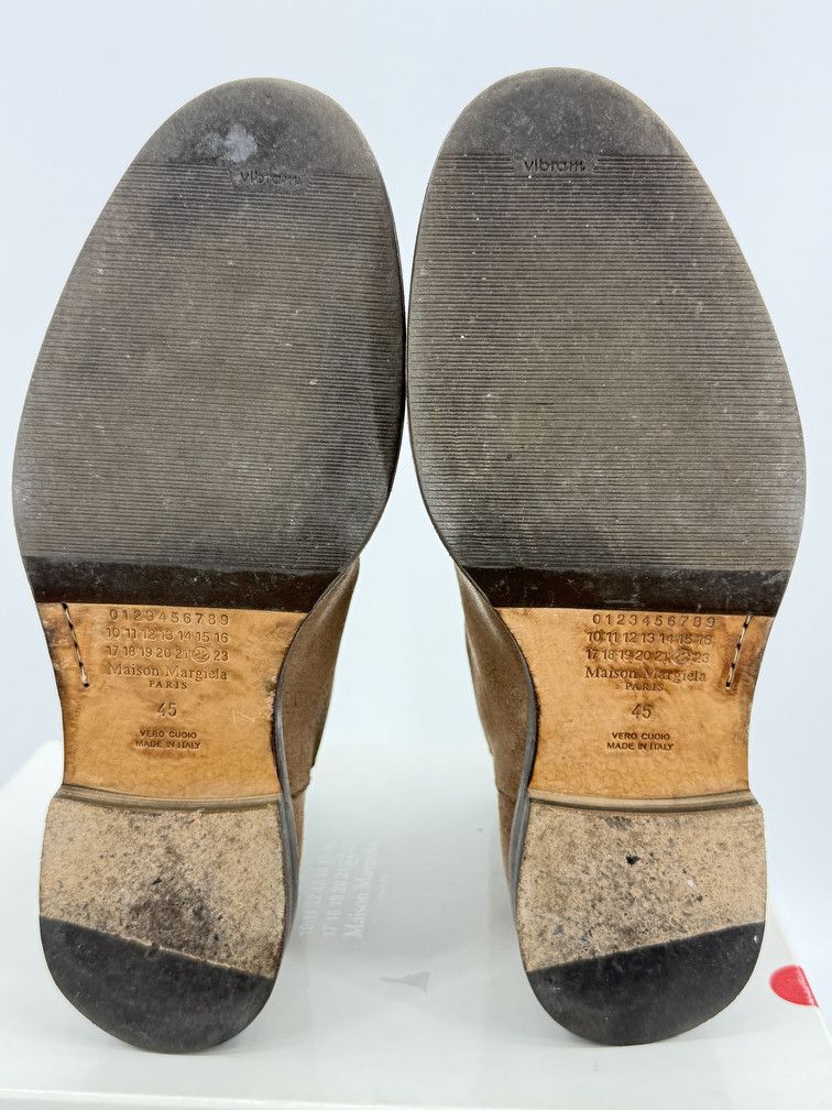 Maison Margiela Back Zip Leather Boots Size US 12 / EU 45 - 8 Thumbnail