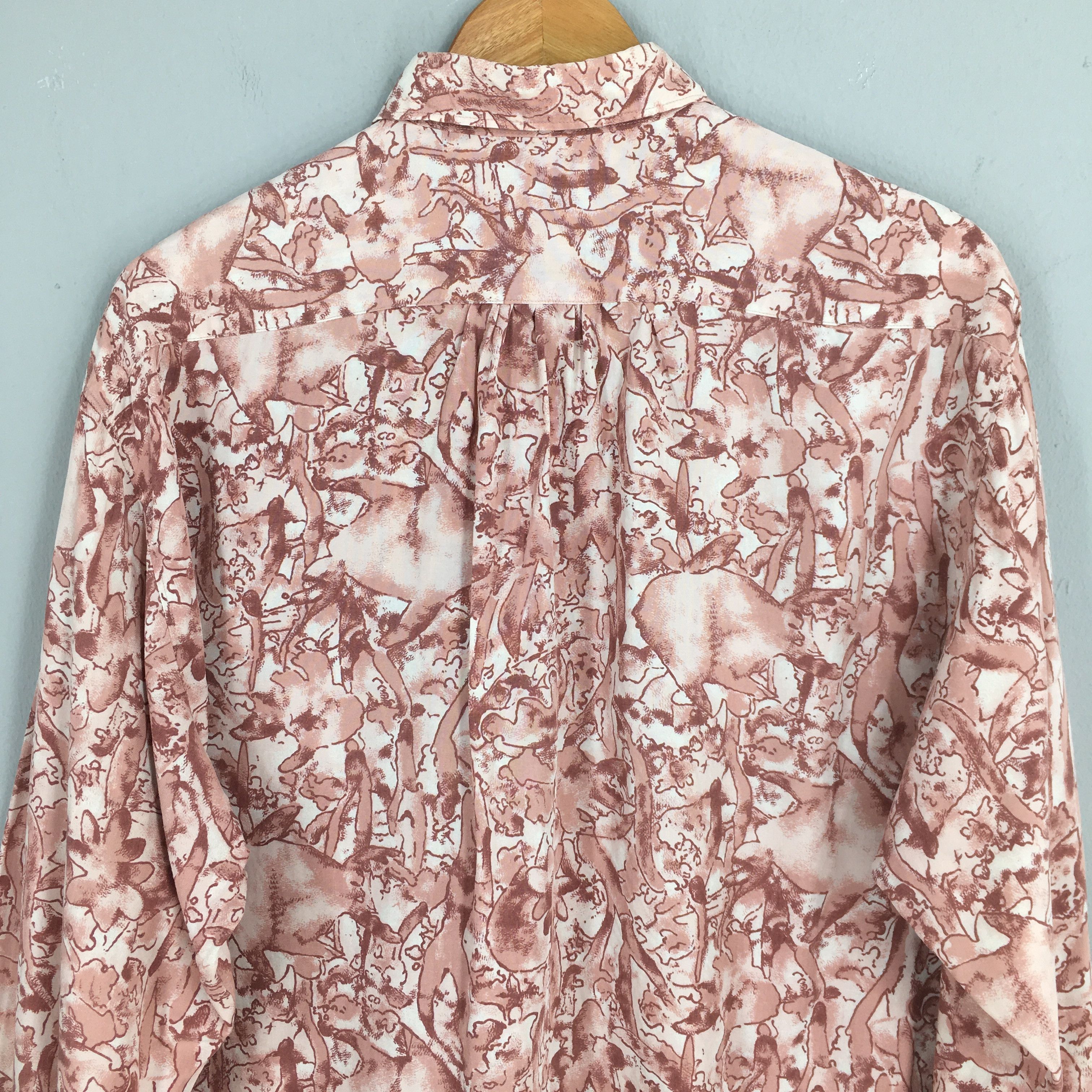 C.P. Company × Massimo Osti Vintage C.P. Company Funky Pop Art Rayon Shirt Medium Size US M / EU 48-50 / 2 - 10 Thumbnail