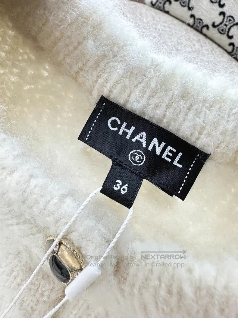 Chanel Chanel Brown-edged cashmere knitted cardigan coat Size XS / US 0-2 / IT 36-38 - 6 Thumbnail