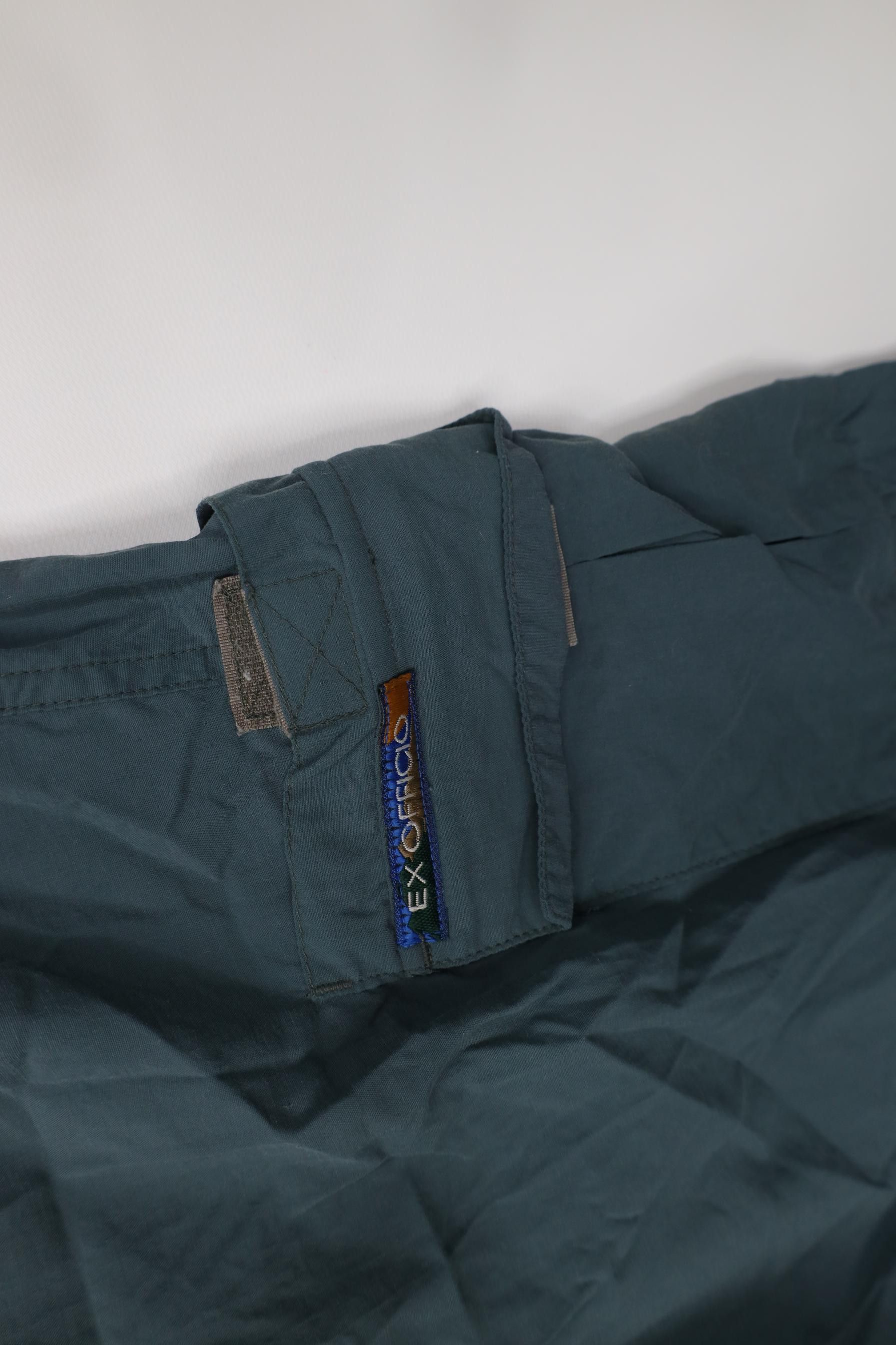 ExOfficio Vintage 90s Y2K ExOfficio Hiking Trekking Pants Teal Green Size US 34 / EU 50 - 6 Thumbnail