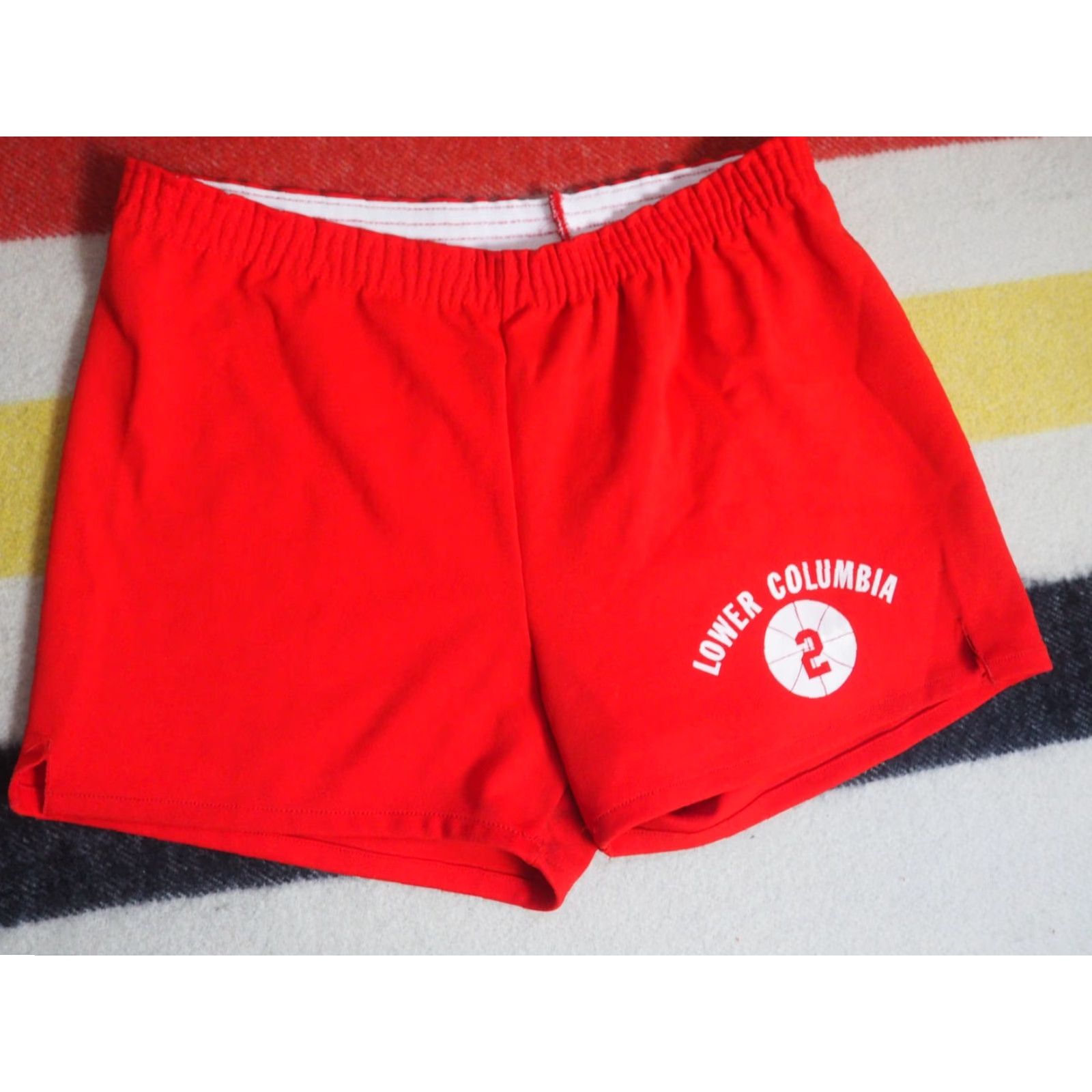 Russell Athletic VINTAGE 70s Russell Athletic Lower Columbia Red Track Hippy Gym Shorts 34W Mens Size US 34 / EU 50 - 4 Thumbnail