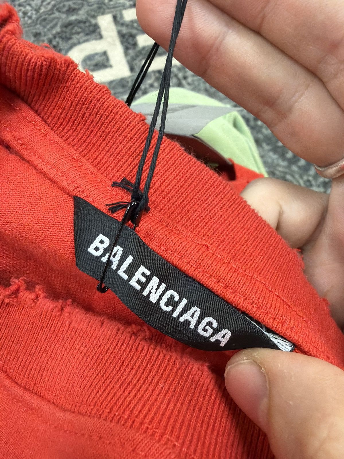 Balenciaga Balenciaga denma name tag t shirt red Size US XS / EU 42 / 0 - 7 Thumbnail