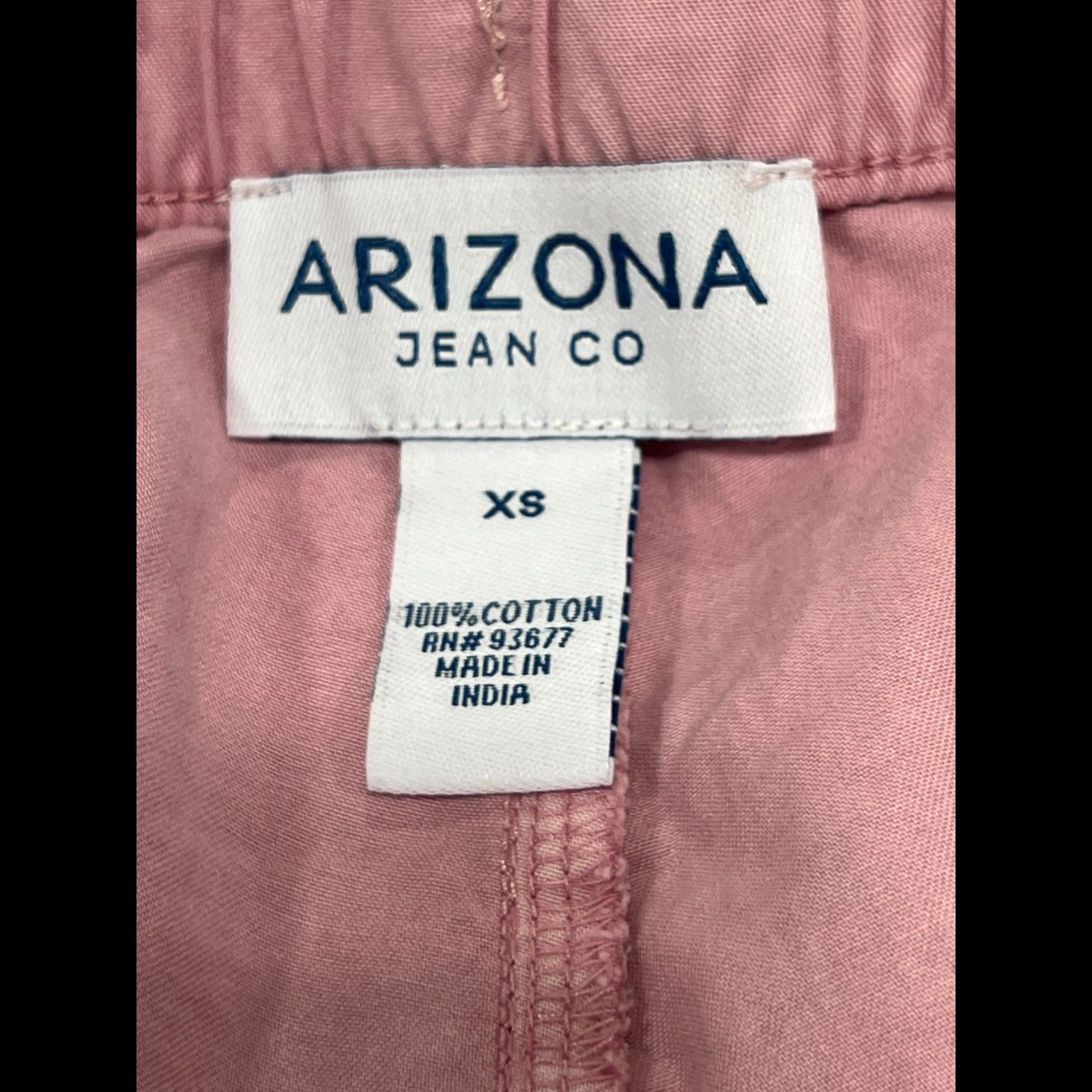 Arizona Jean Co. Arizona - Women's Low Rise Pull-On Short Juniors - Pink - Ex Size 30" / US 8 / IT 44 - 11 Thumbnail